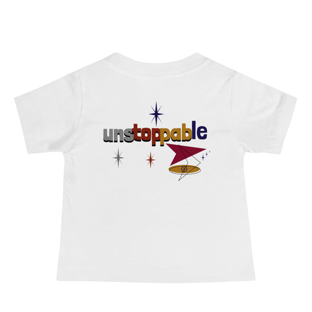 Unstoppable - Baby Jersey Short Sleeve Tee (back print)