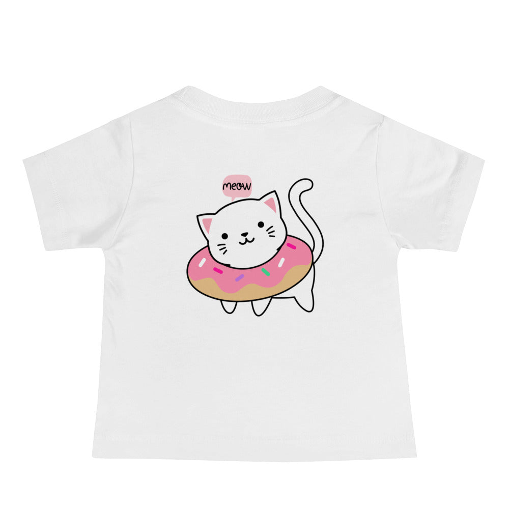 Meow V2 - Baby Jersey Short Sleeve Tee (back print)