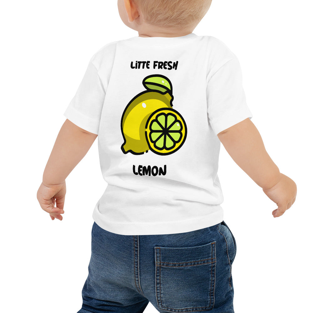 Little fresh lemon - Baby Jersey Short Sleeve Tee (back print)