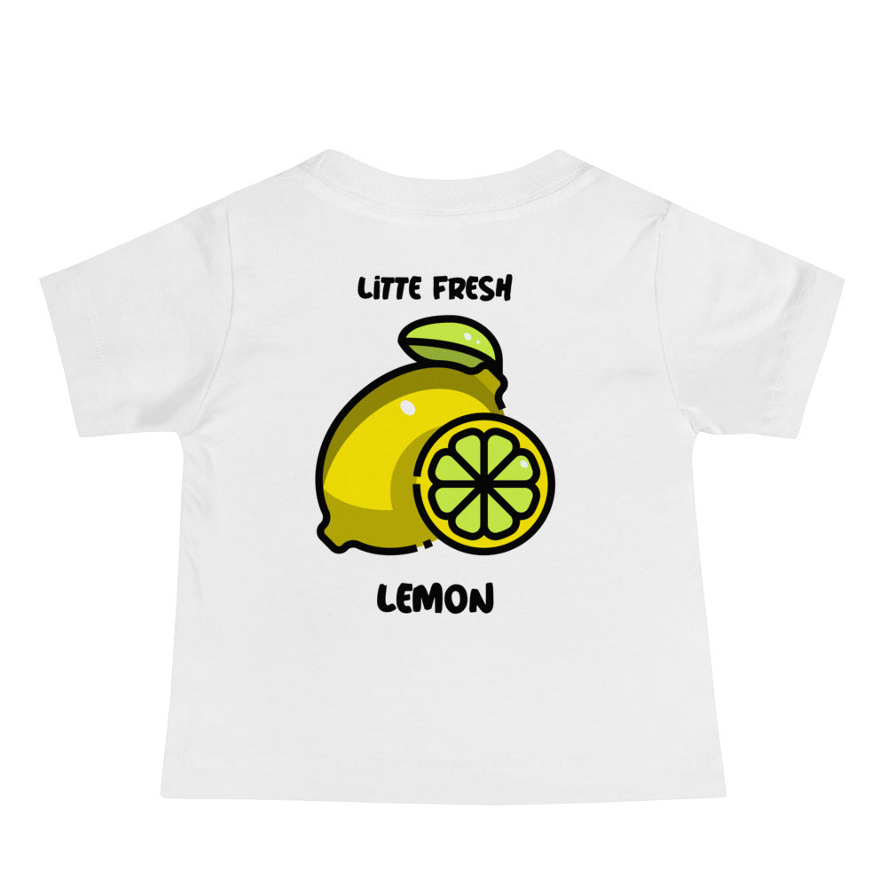 Little fresh lemon - Baby Jersey Short Sleeve Tee (back print)