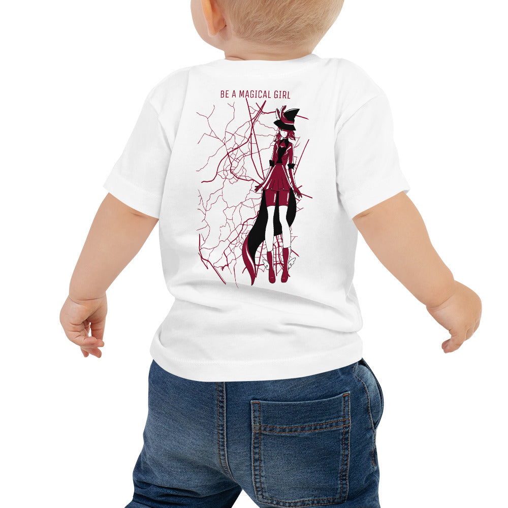 Magical girl V1 - Baby Jersey Short Sleeve Tee (back print)