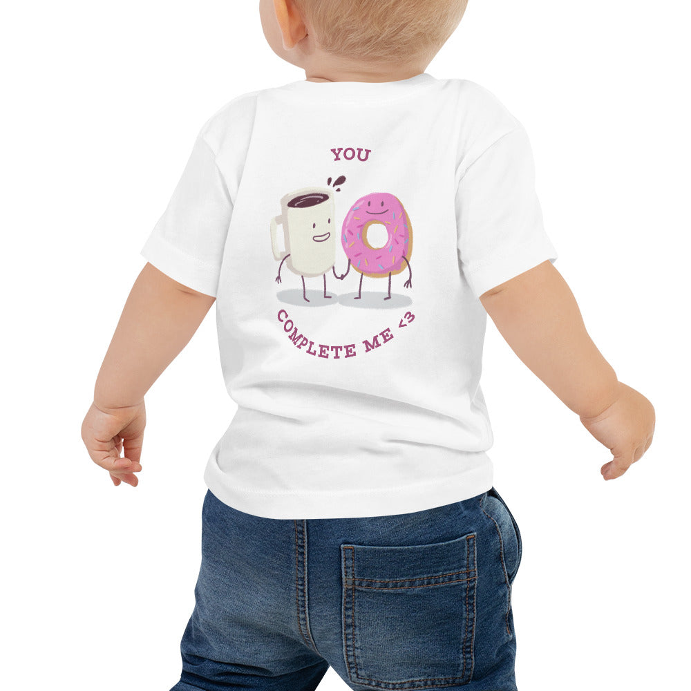 You complete me - Baby Jersey Short Sleeve Tee (back print)