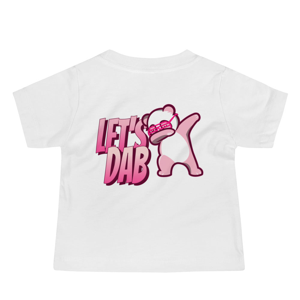 Let's dab - Baby Jersey Short Sleeve Tee (back print)