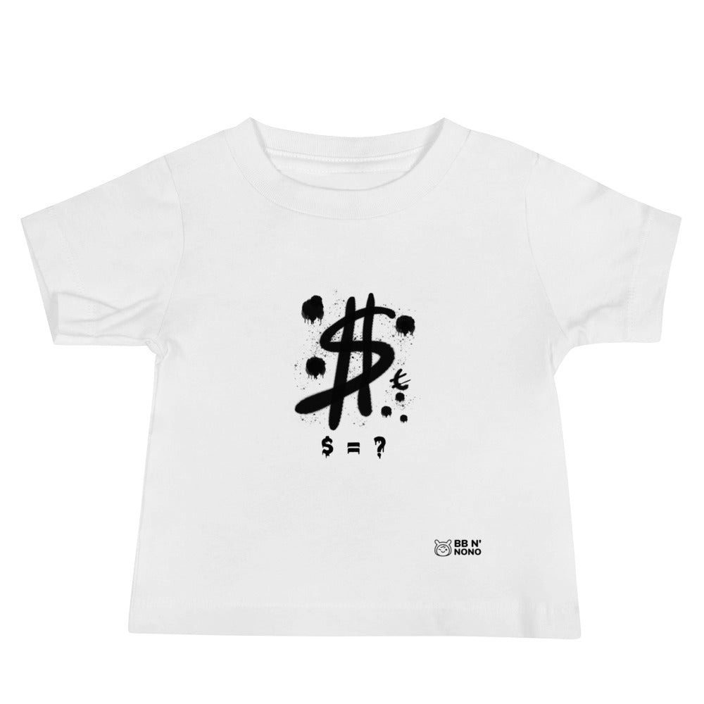 $ = ? - Baby Jersey Short Sleeve Tee