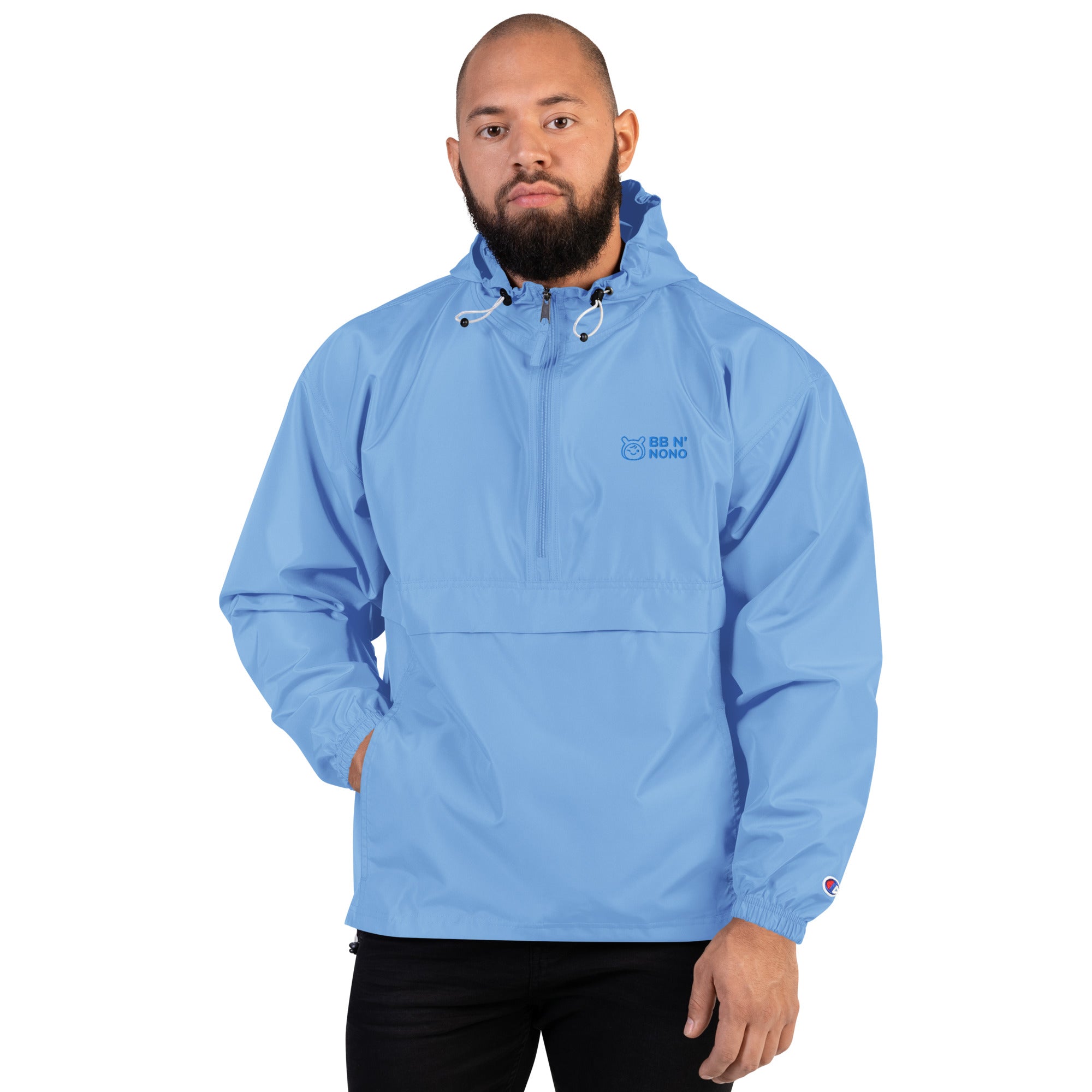 bb N' nono - Embroidered Champion Packable Jacket (same color emb)