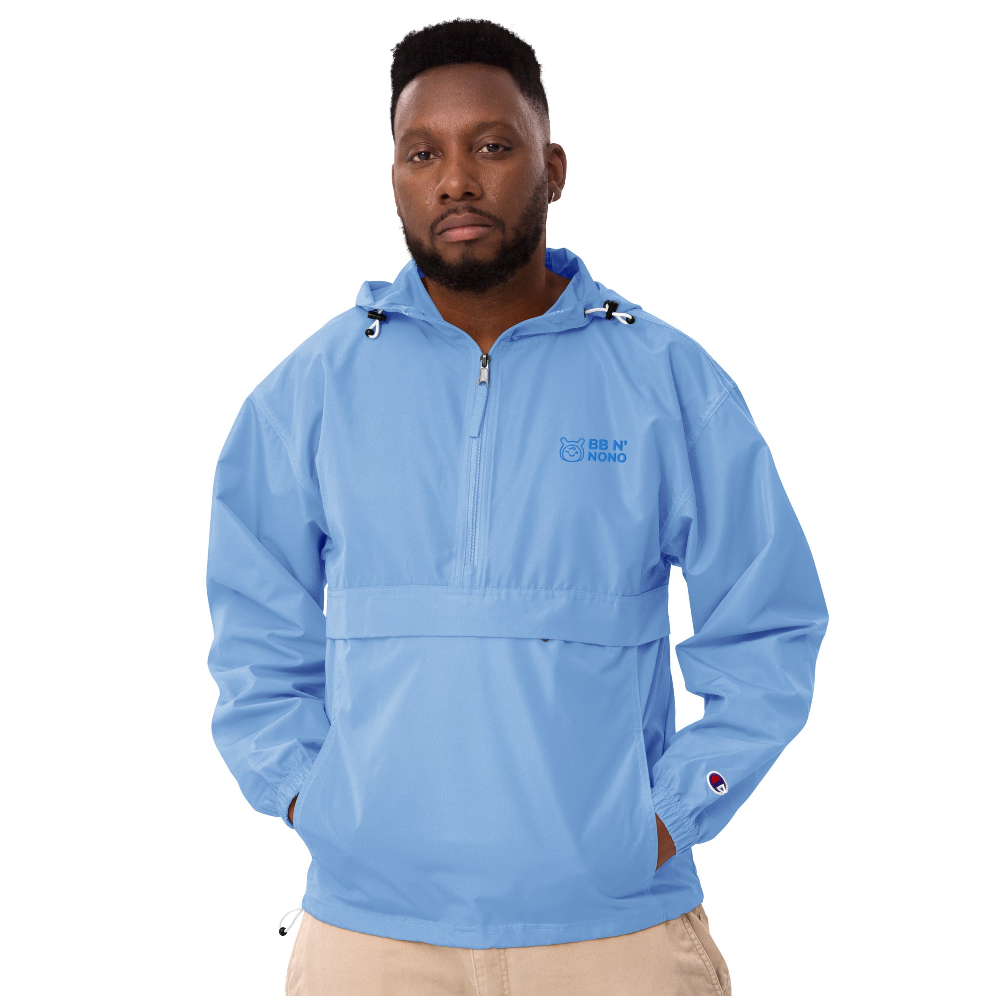 bb N' nono - Embroidered Champion Packable Jacket (same color emb)