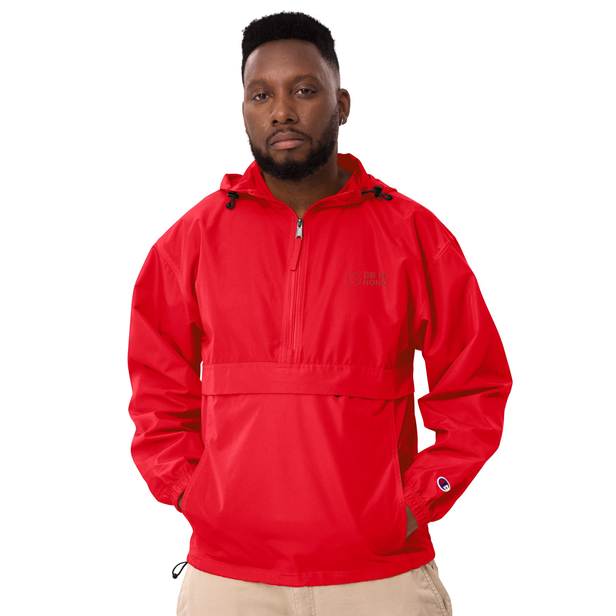 bb N' nono - Embroidered Champion Packable Jacket (same color emb)