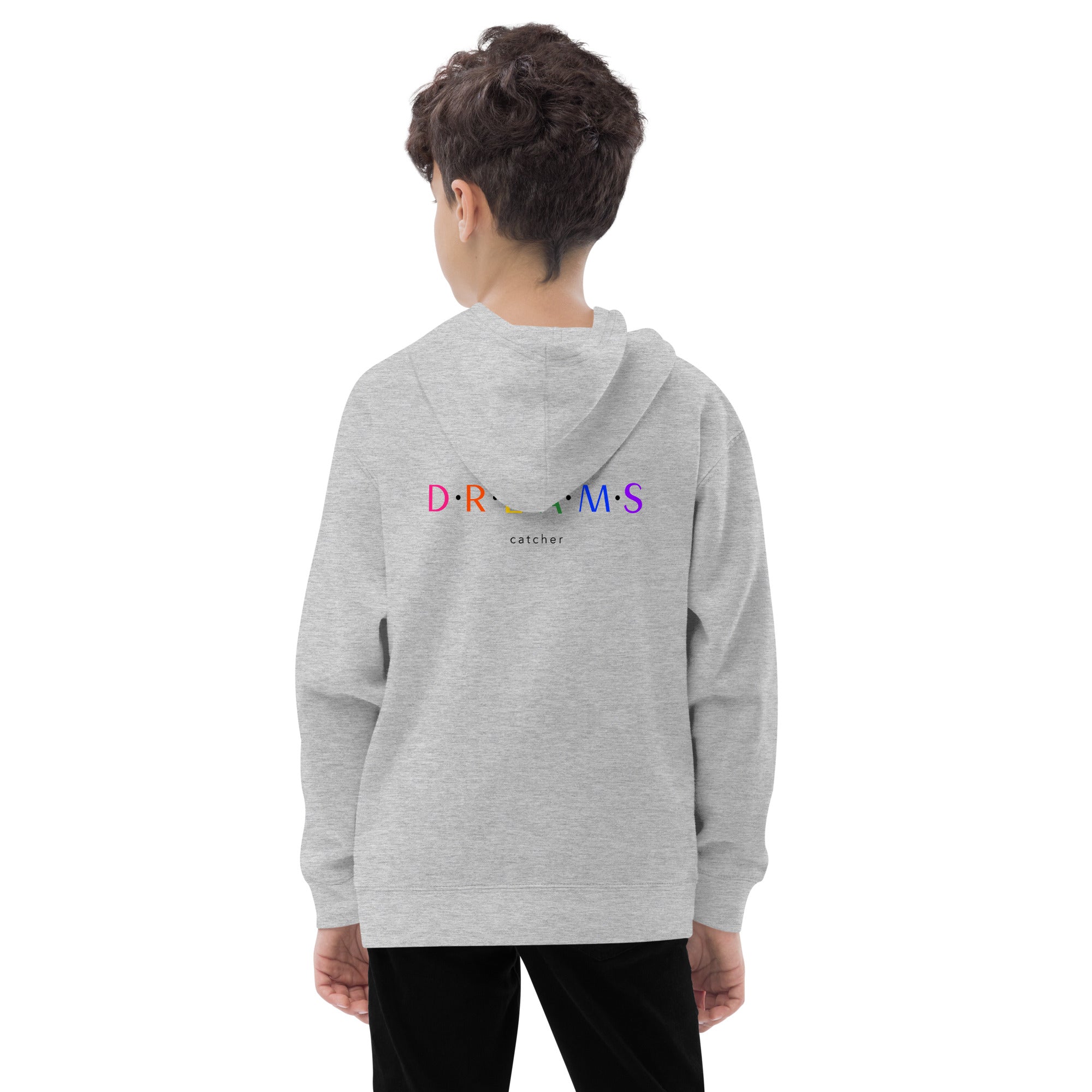 Dreams catcher V - Kids fleece hoodie (back print)