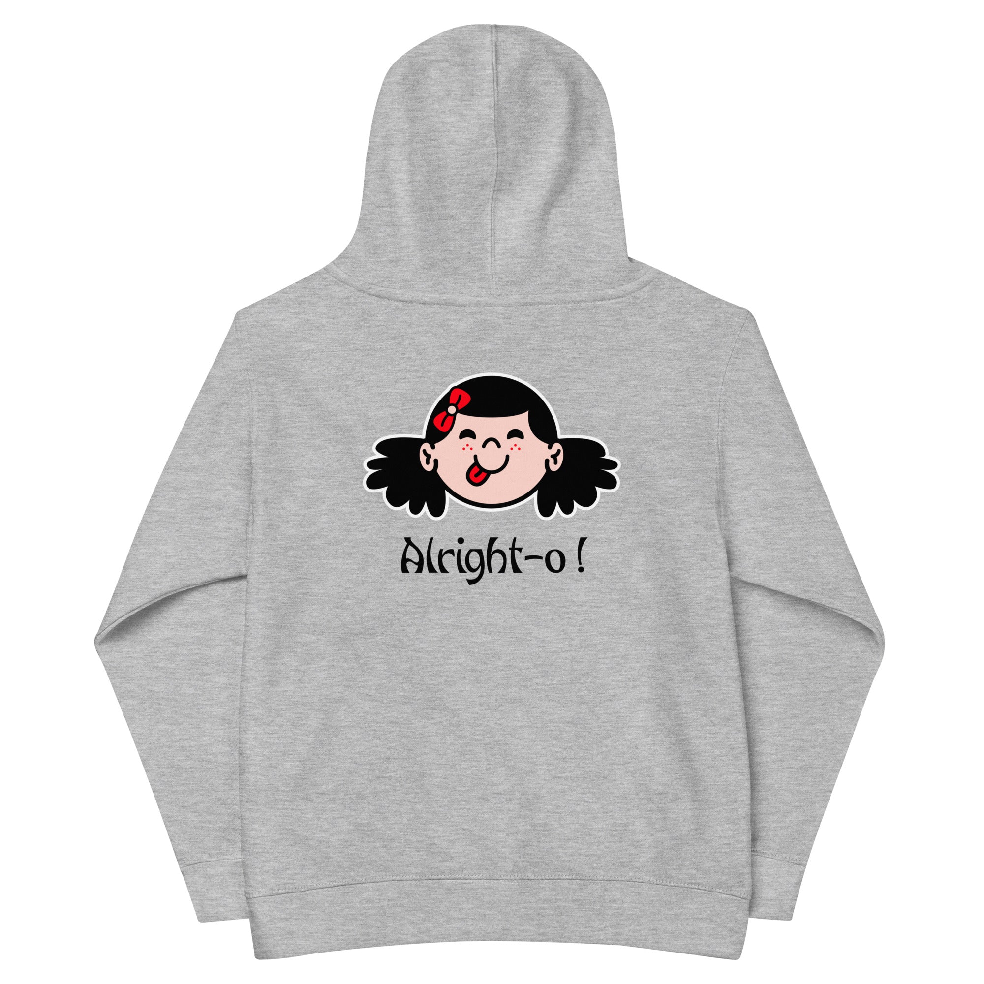 Alright-o! - Kids fleece hoodie (back print)