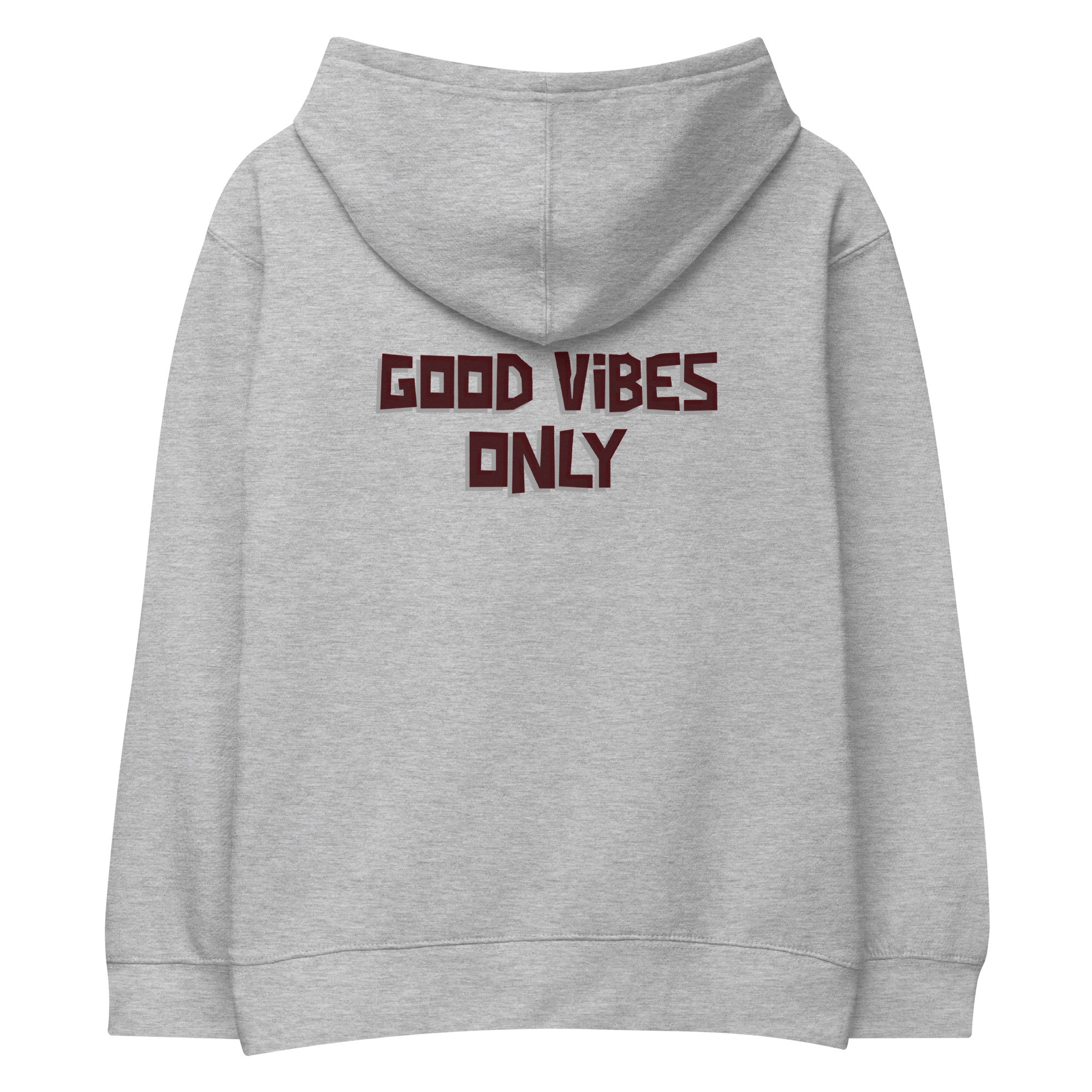 Good vibes only - Kids fleece hoodie (back print)