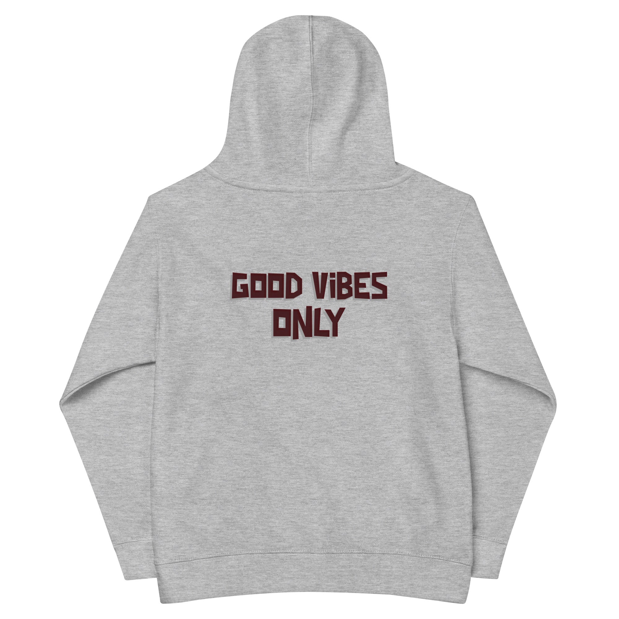 Good vibes only - Kids fleece hoodie (back print)