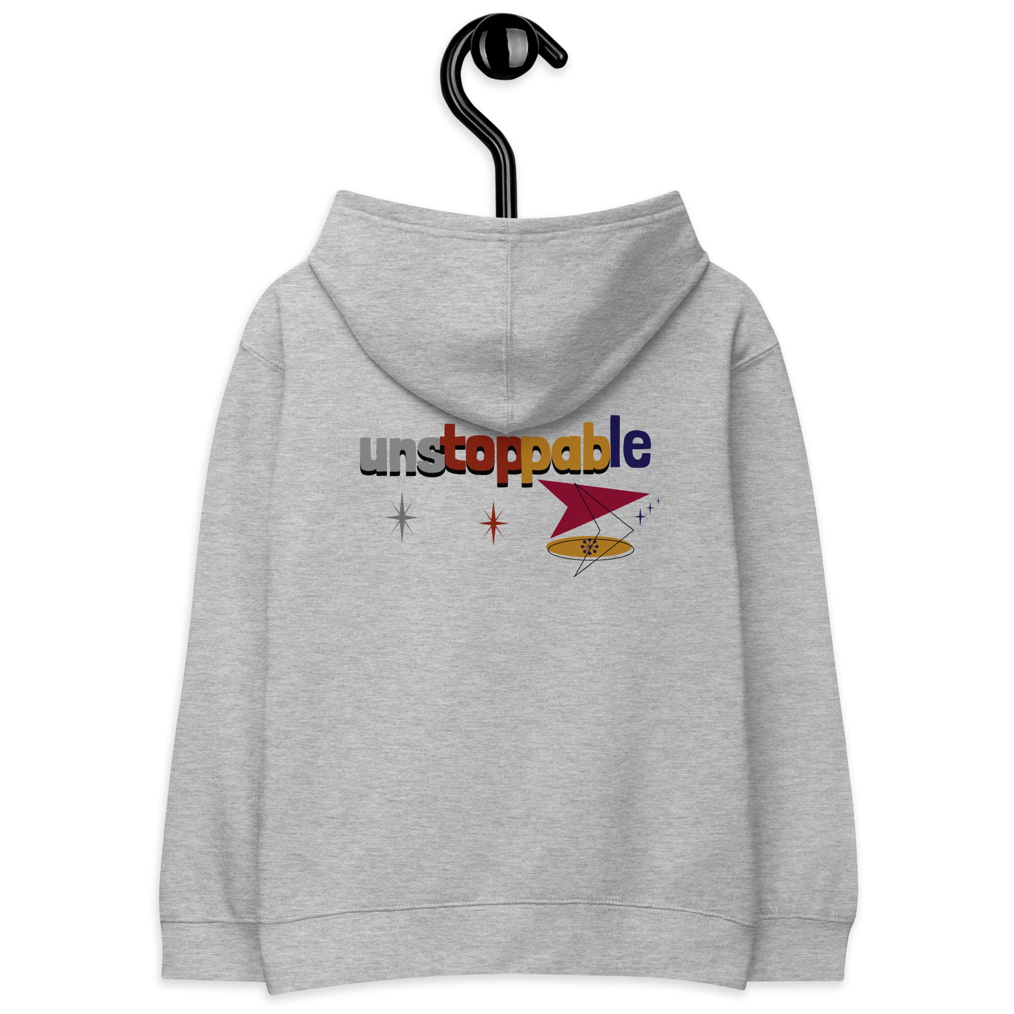 Unstoppable - Kids fleece hoodie (back print)