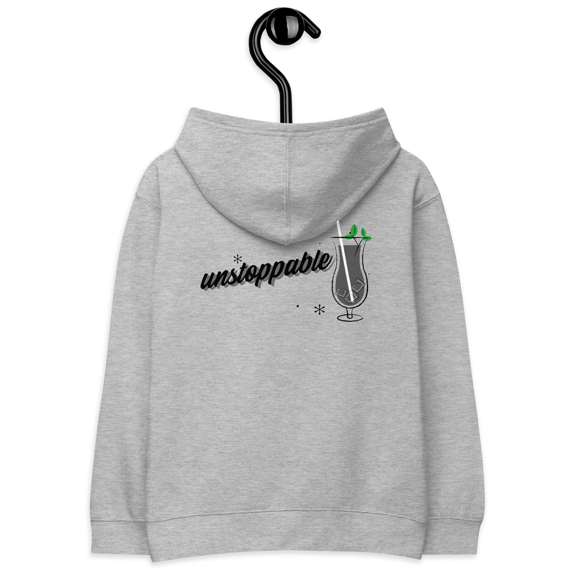 Unstoppable V - Kids fleece hoodie (back print)