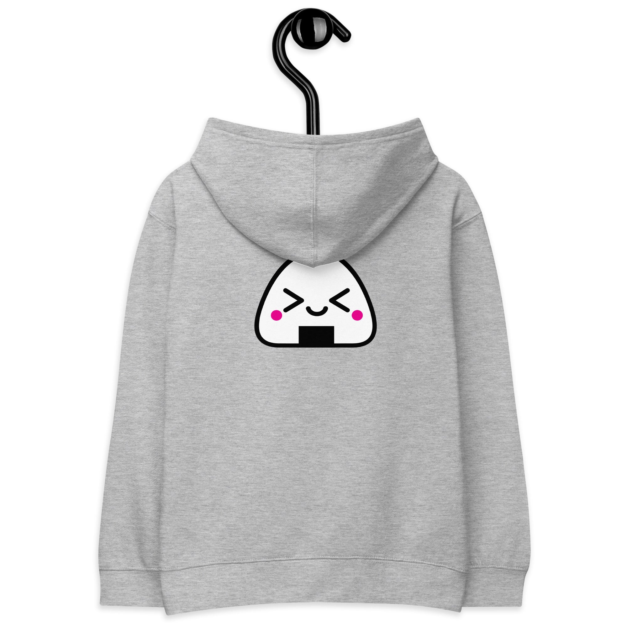 Kawaii Onigiri - Kids fleece hoodie (back print)