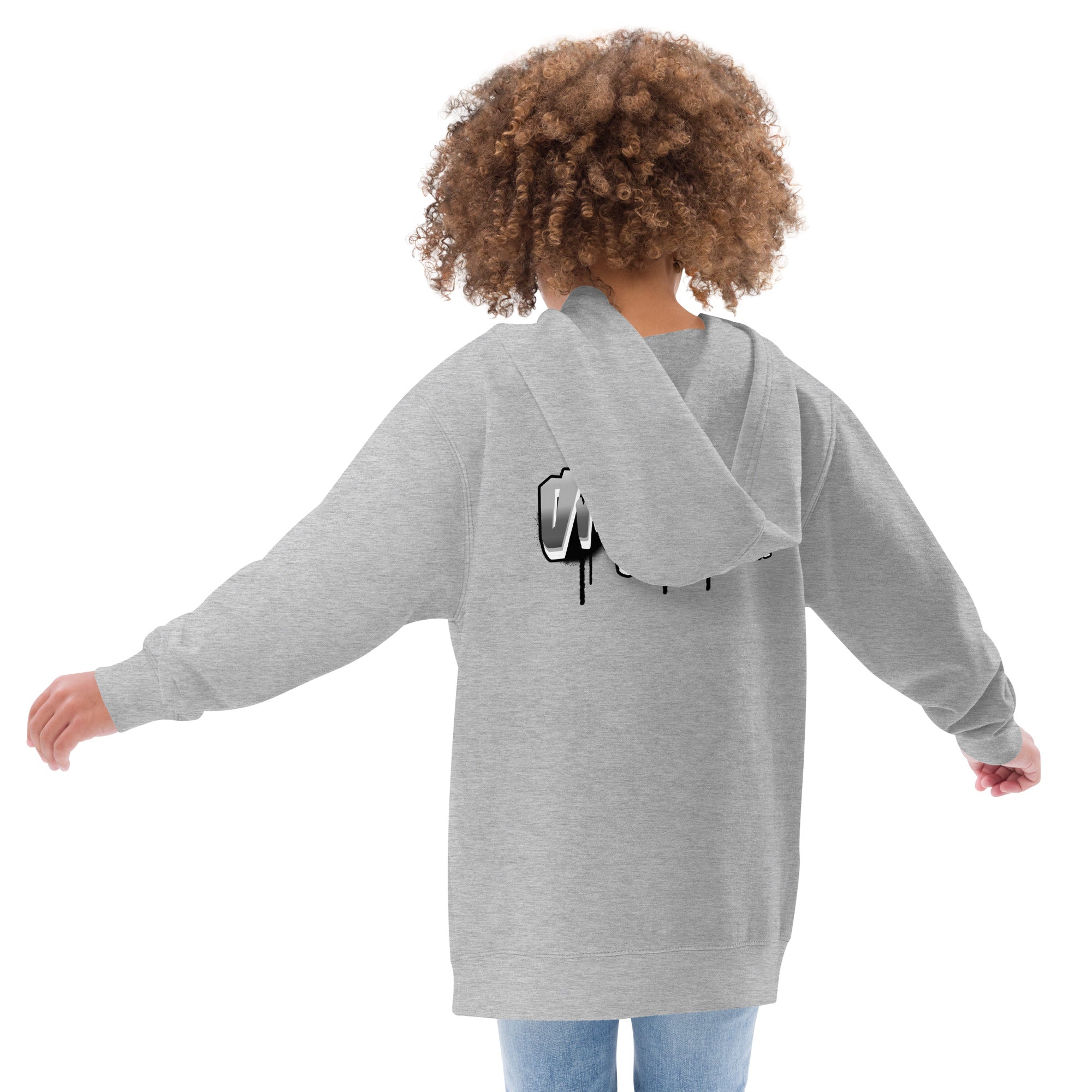 Original made with love - Kids fleece hoodie (back print)