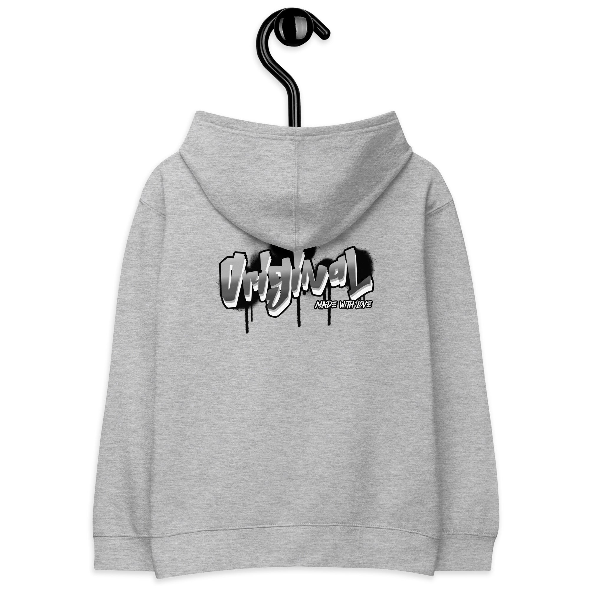 Original made with love - Kids fleece hoodie (back print)