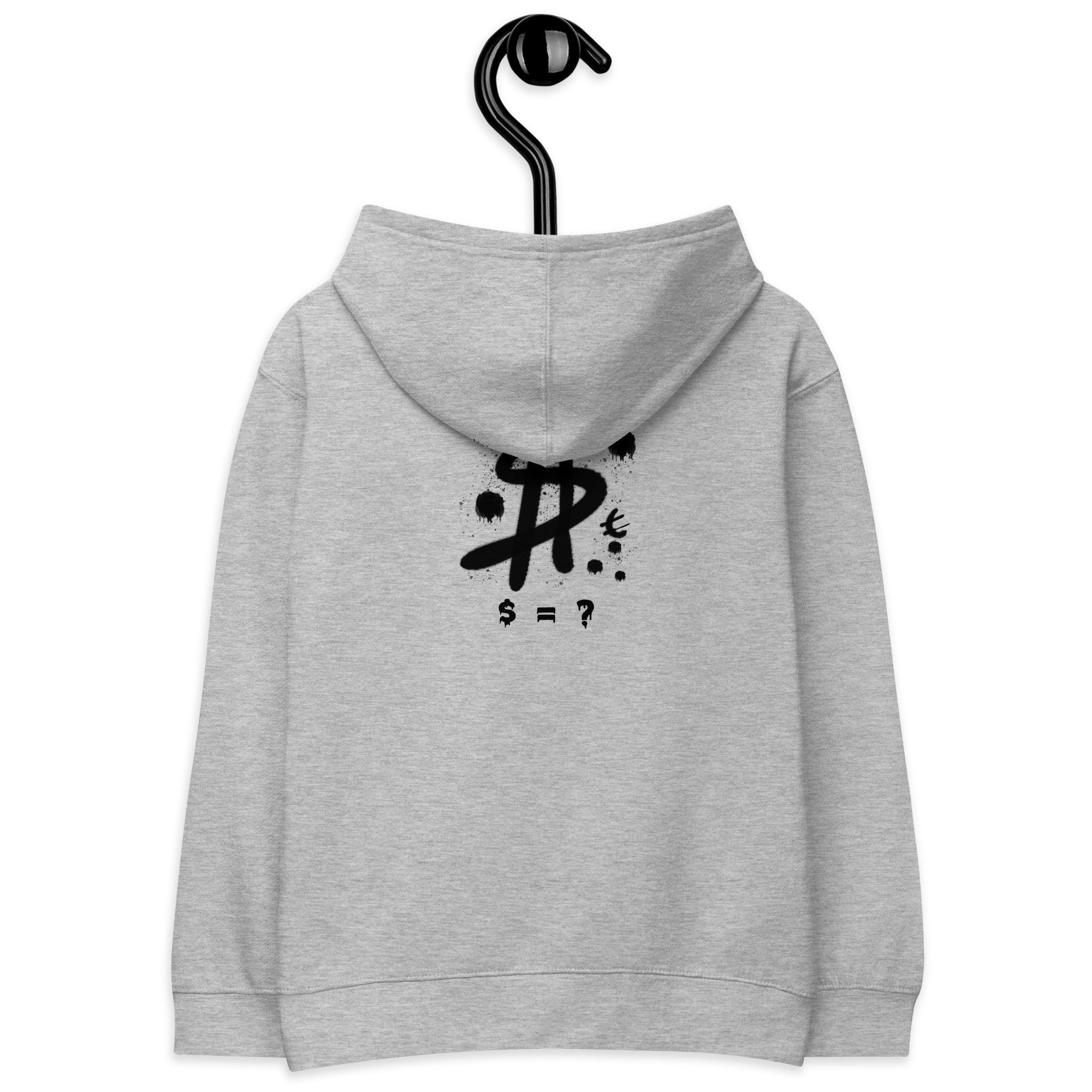 $ = ? - Kids fleece hoodie (back print)