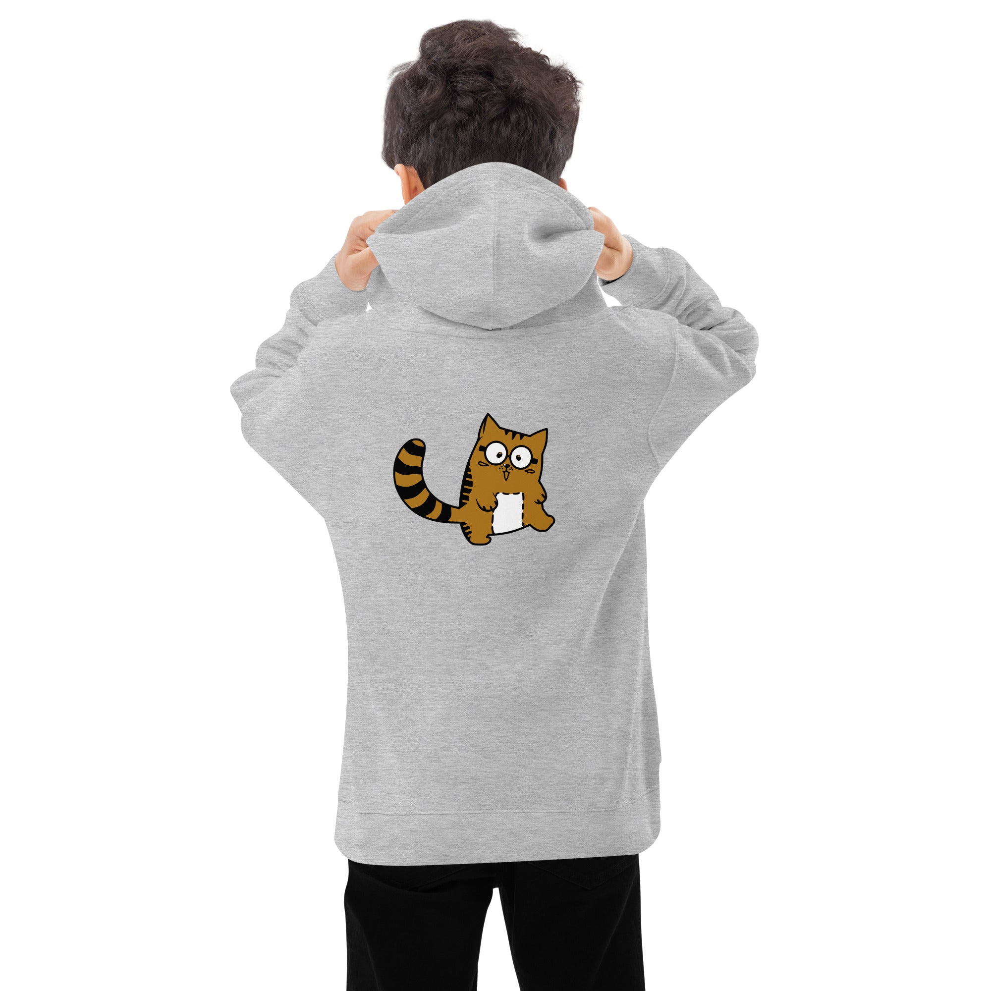 Meow V5 - Kids fleece hoodie (back print)