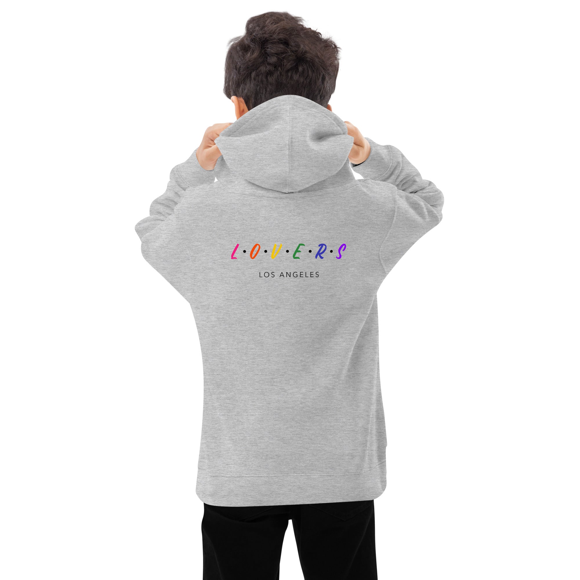 Lovers - Los Angeles - Kids fleece hoodie (back print)