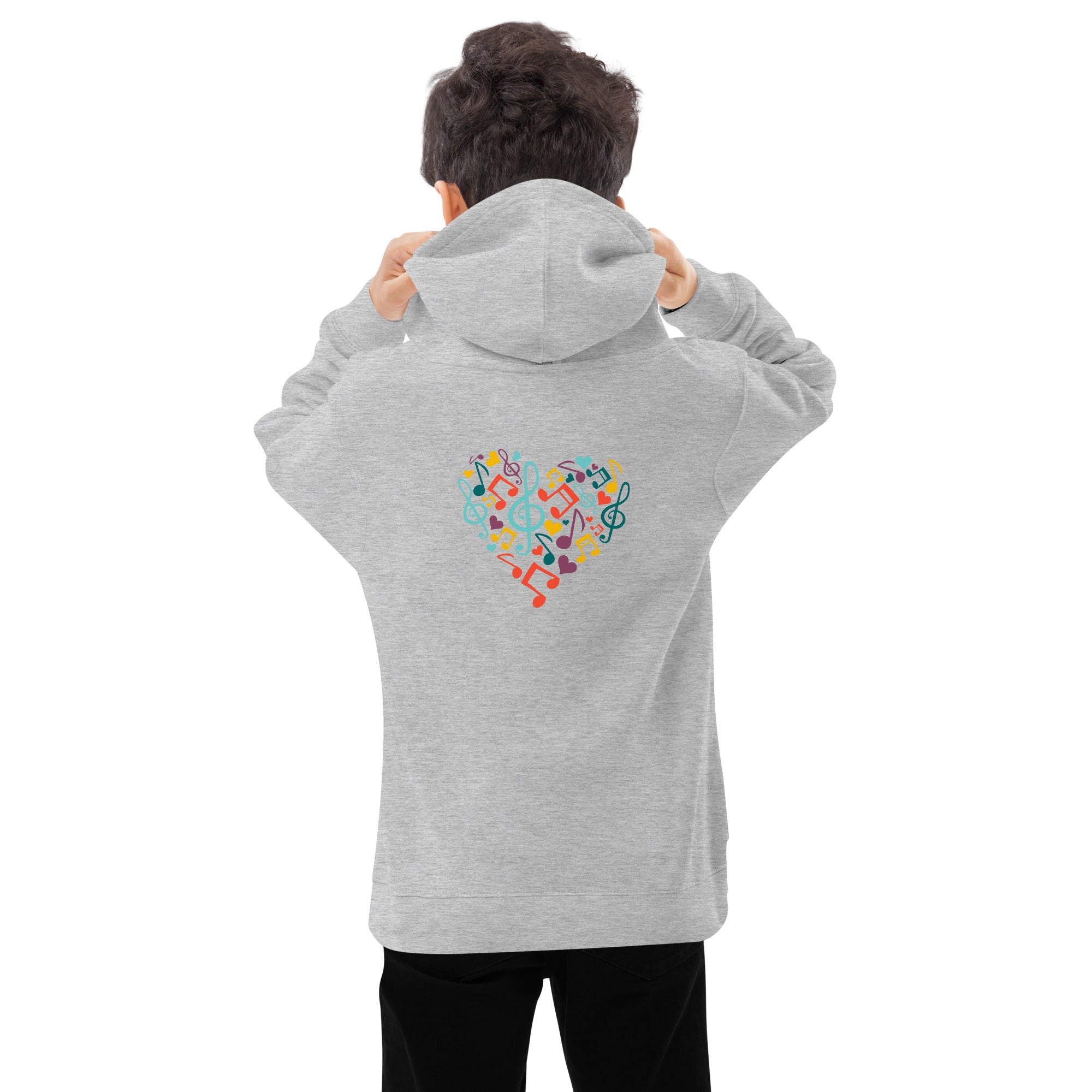 Symphonic Love Notes - Kids fleece hoodie (back print)