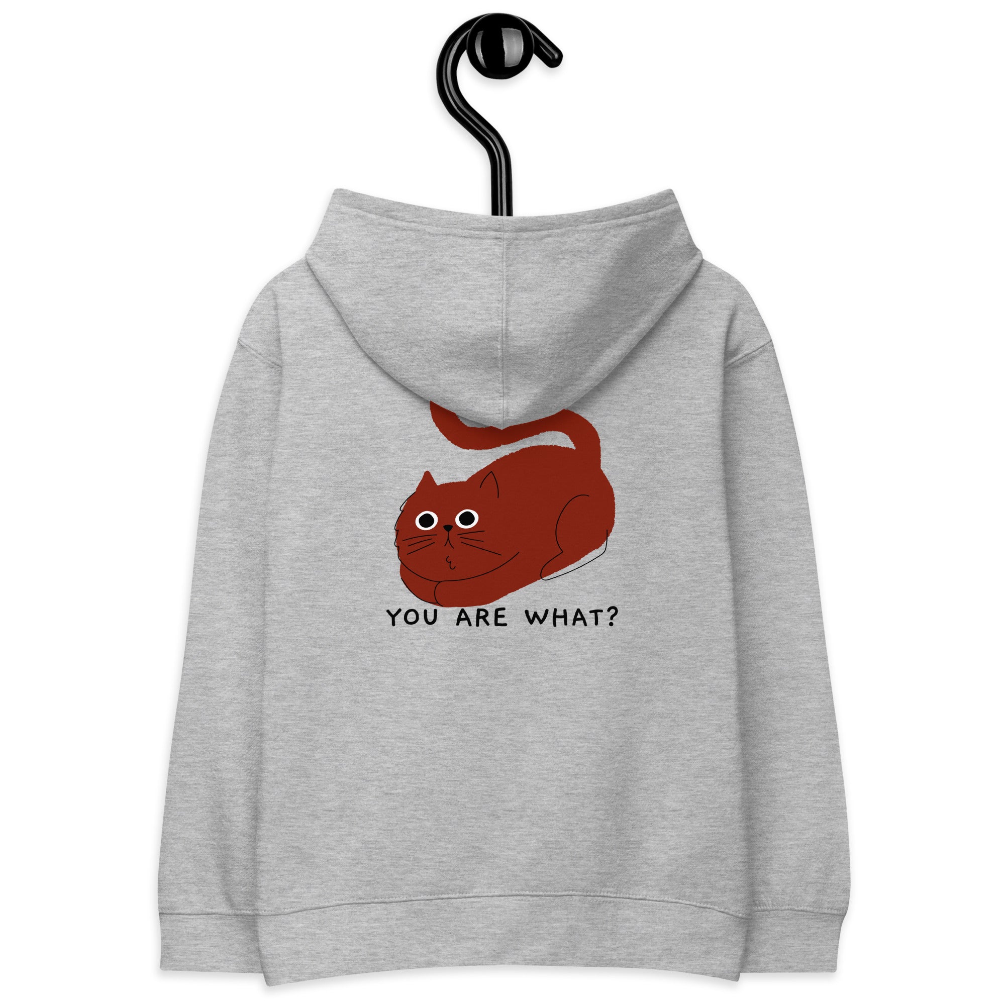 You are what? - Kids fleece hoodie (back print)