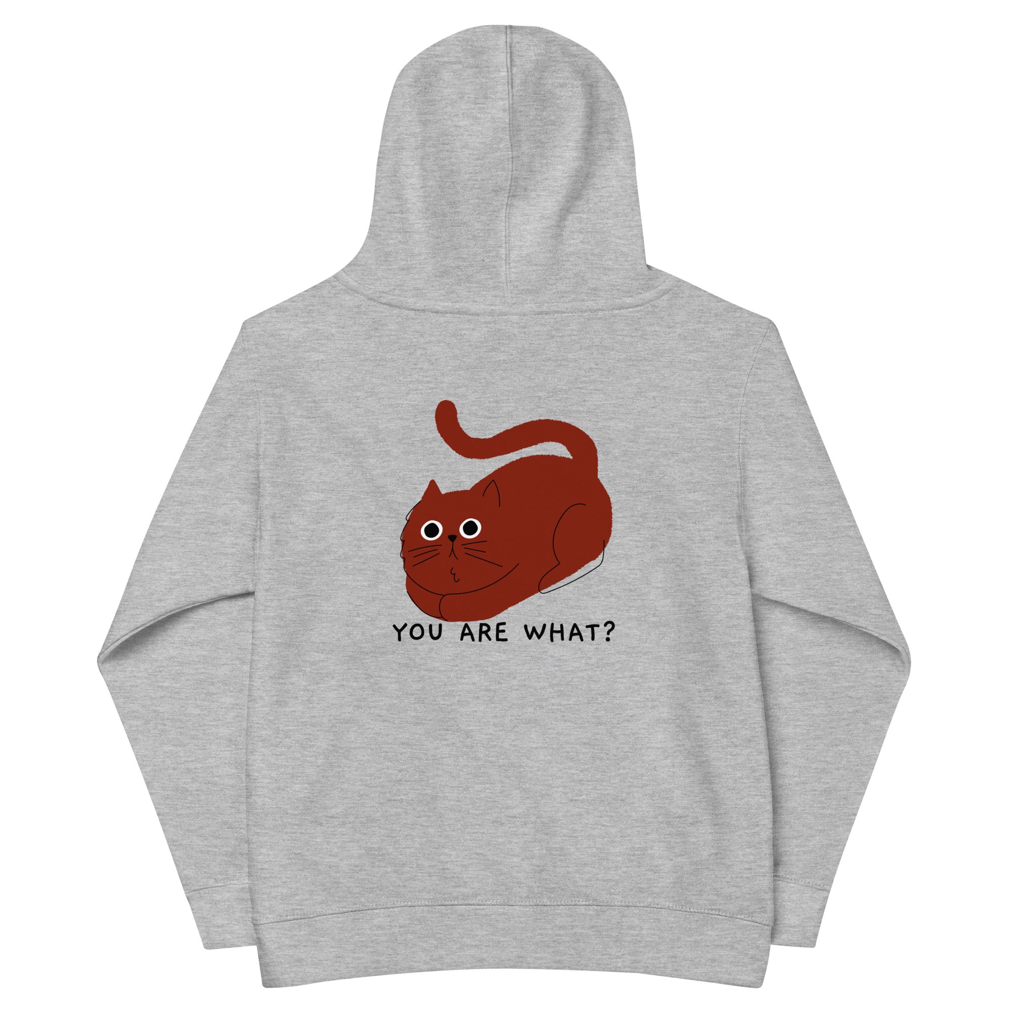 You are what? - Kids fleece hoodie (back print)