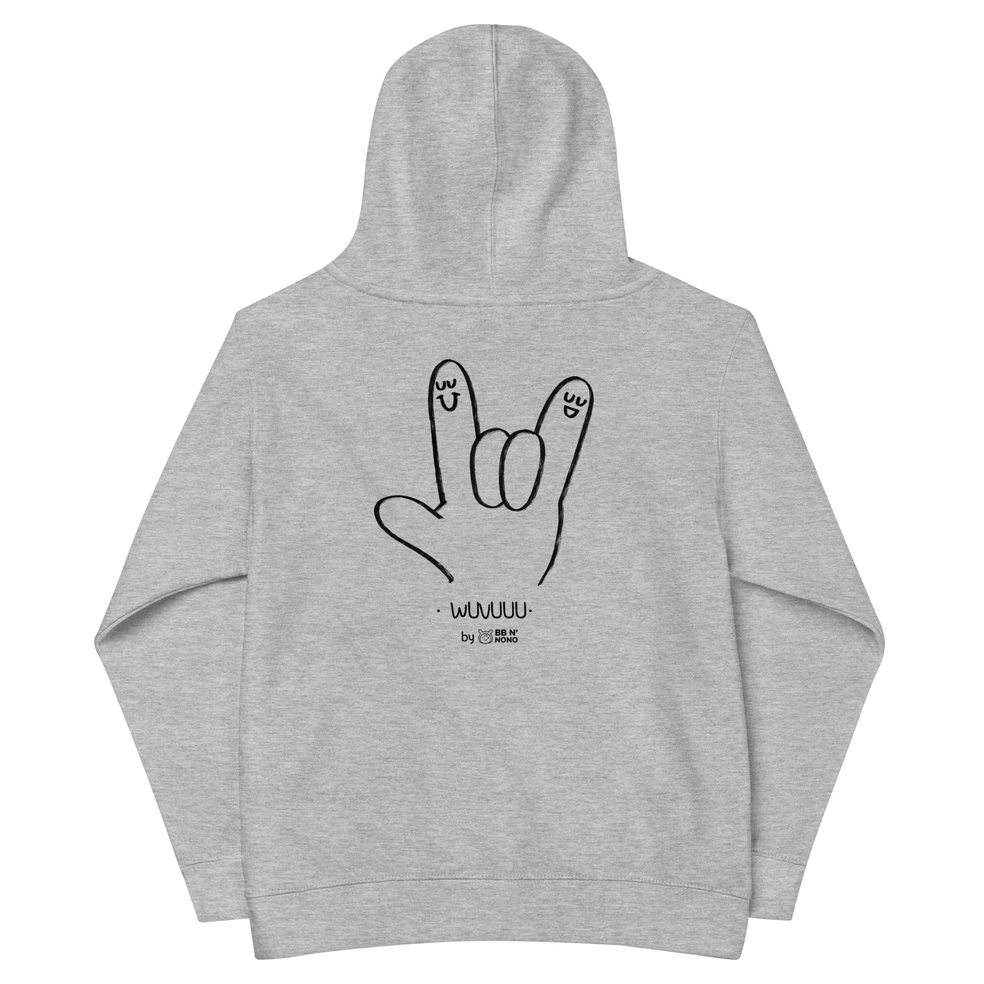 Wuvuuu - Kids fleece hoodie (back print)