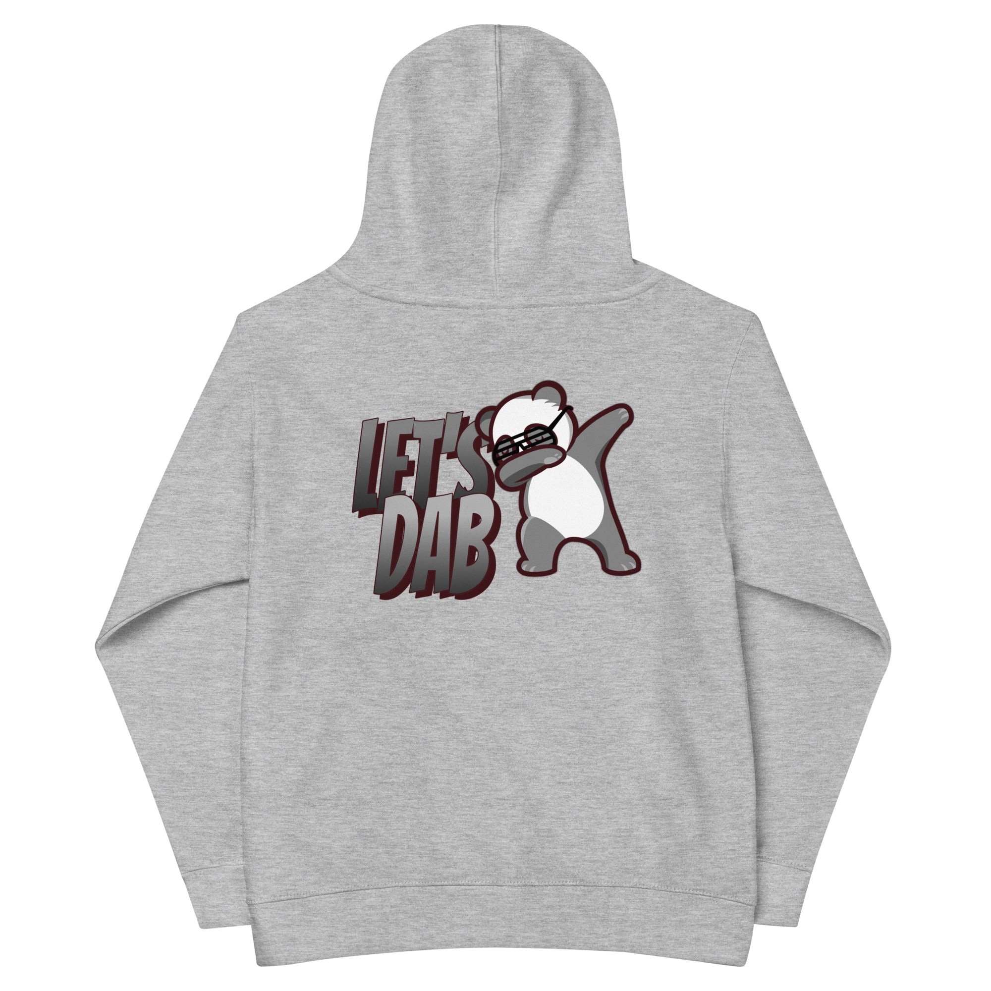 Let's dab - Kids fleece hoodie (back print)