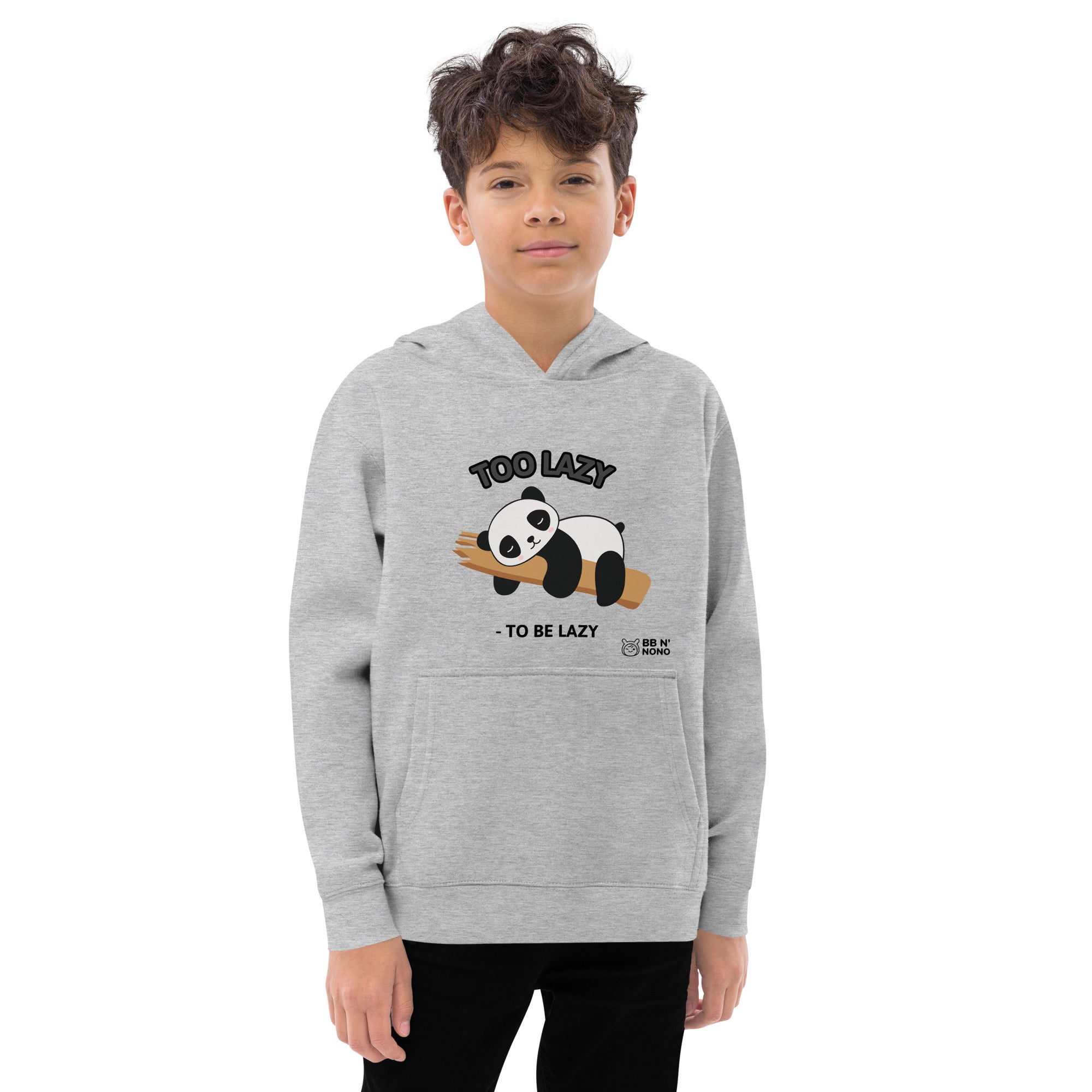 Too lazy to be lazy - Kids fleece hoodie