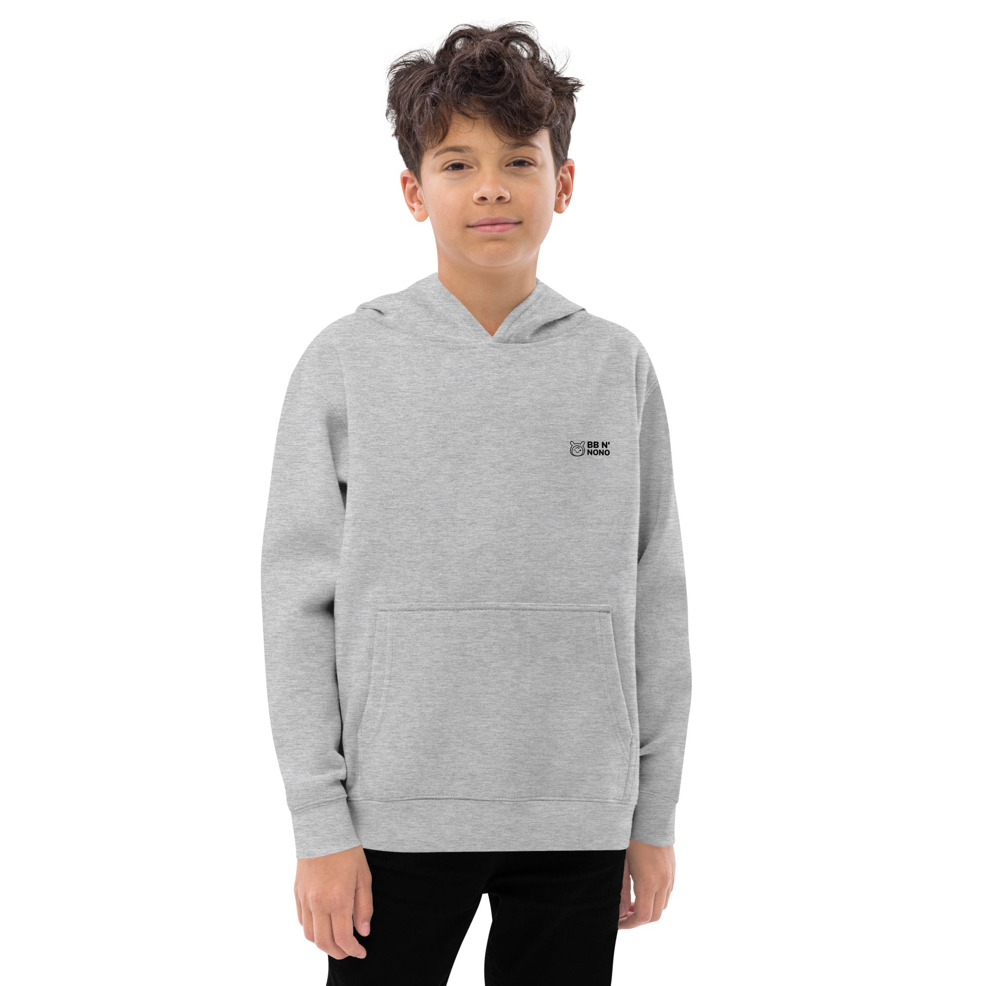 Not lazy, I'm on energy saving mode - Kids fleece hoodie (back print)