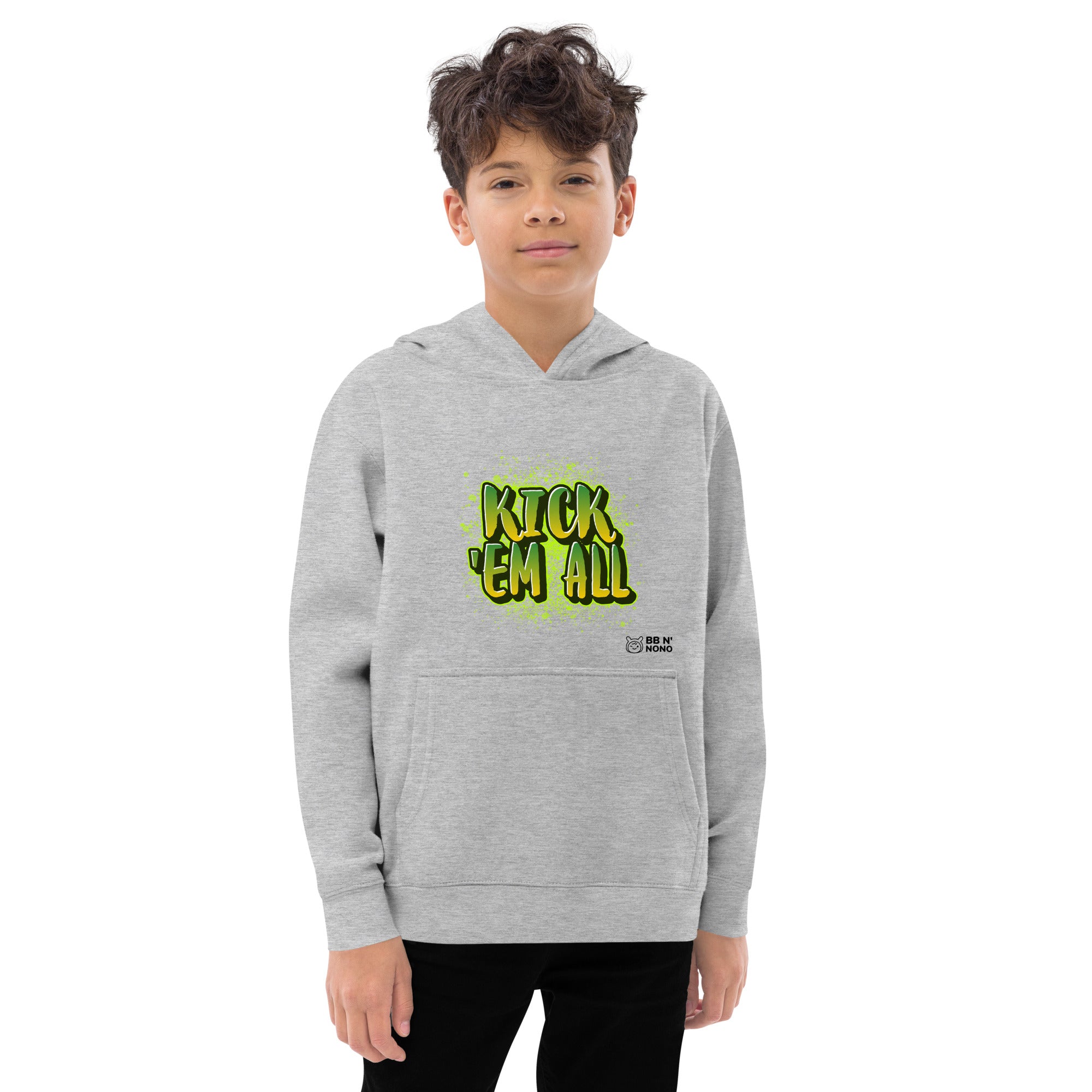 Kick'em all - Kids fleece hoodie