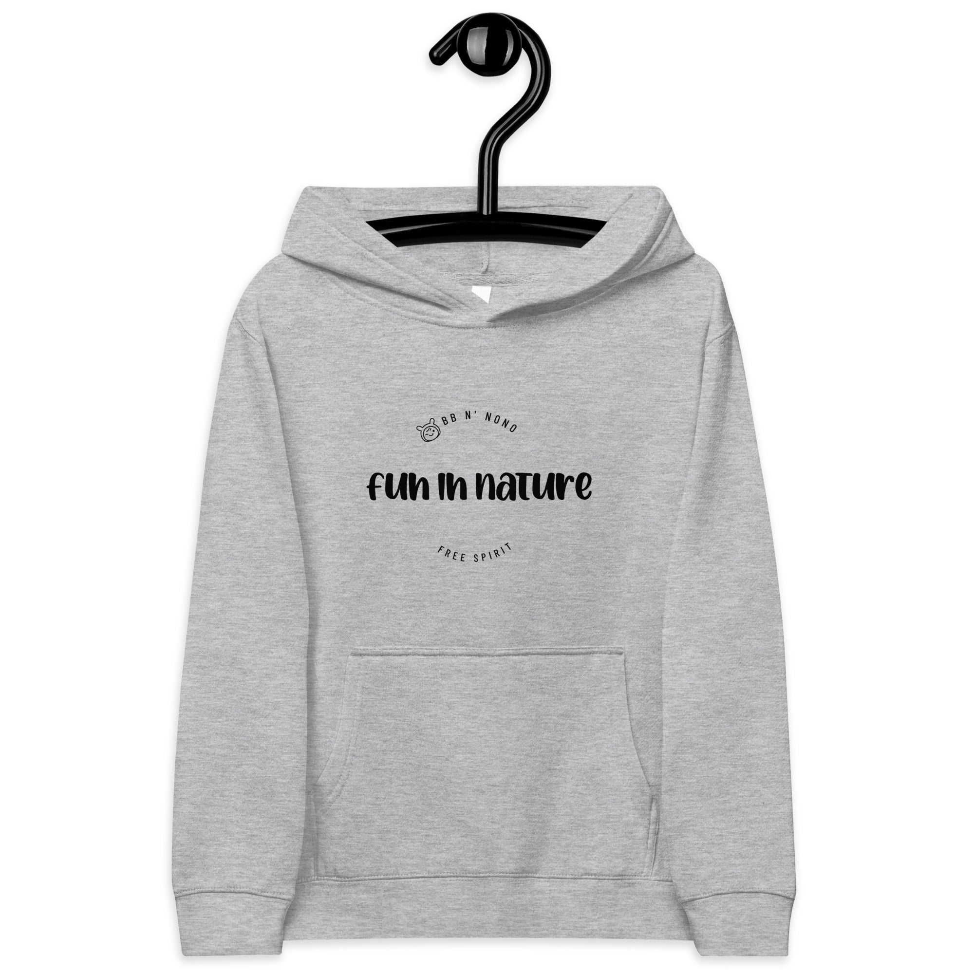 Fun in nature with logo - Kids fleece hoodie