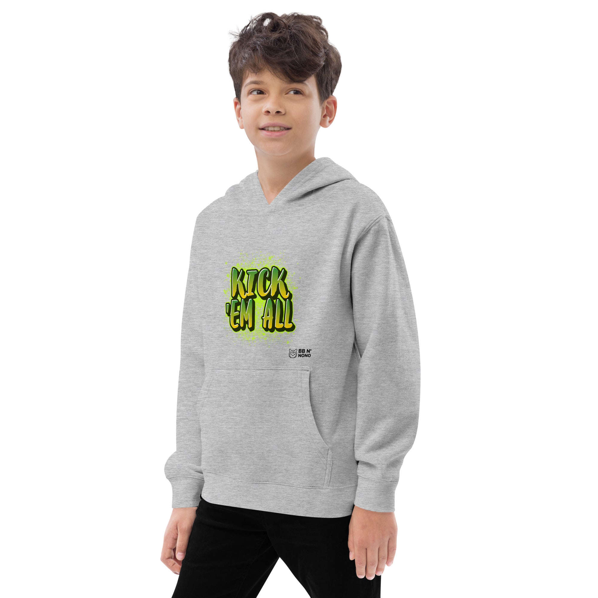 Kick'em all - Kids fleece hoodie