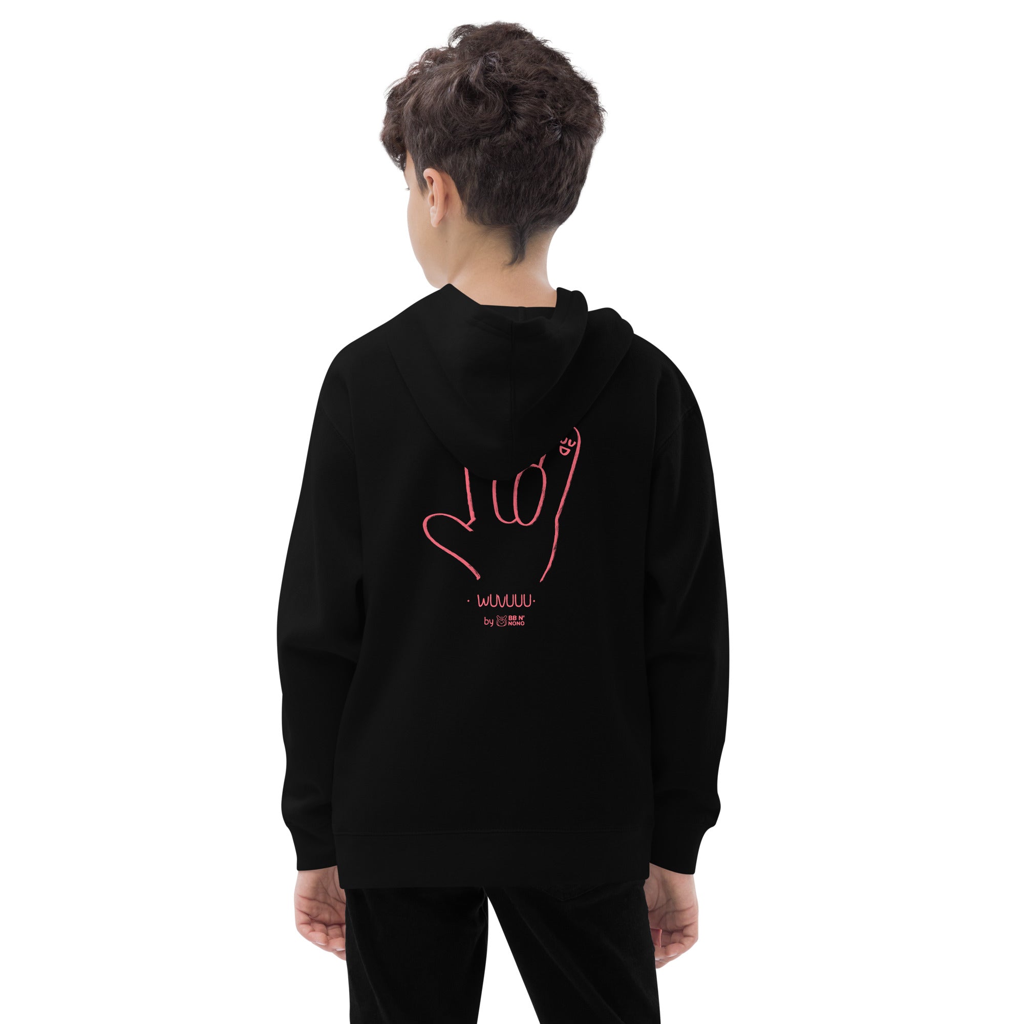 Wuvuuu - Kids fleece hoodie (back print)