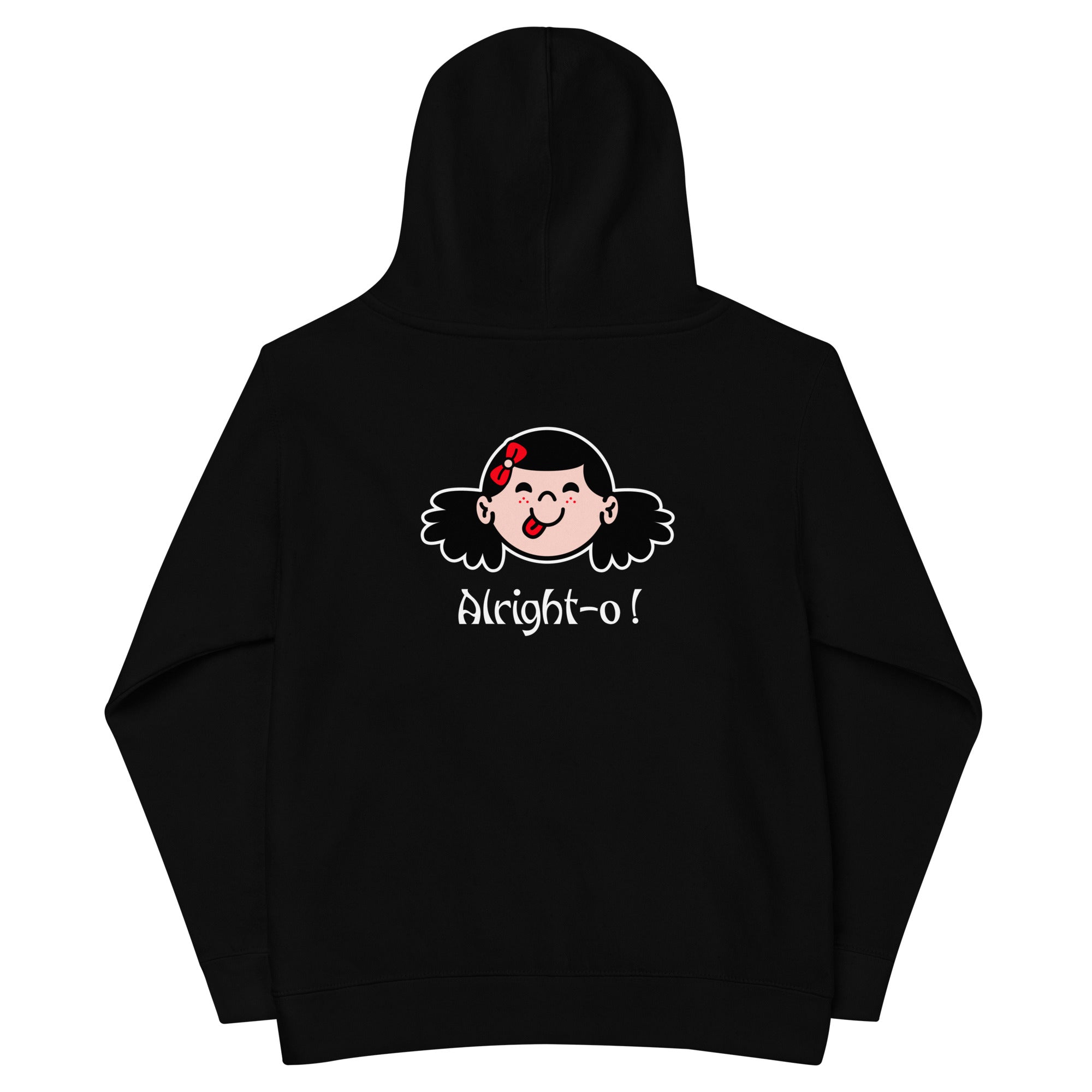 Alright-o! - Kids fleece hoodie (back print)