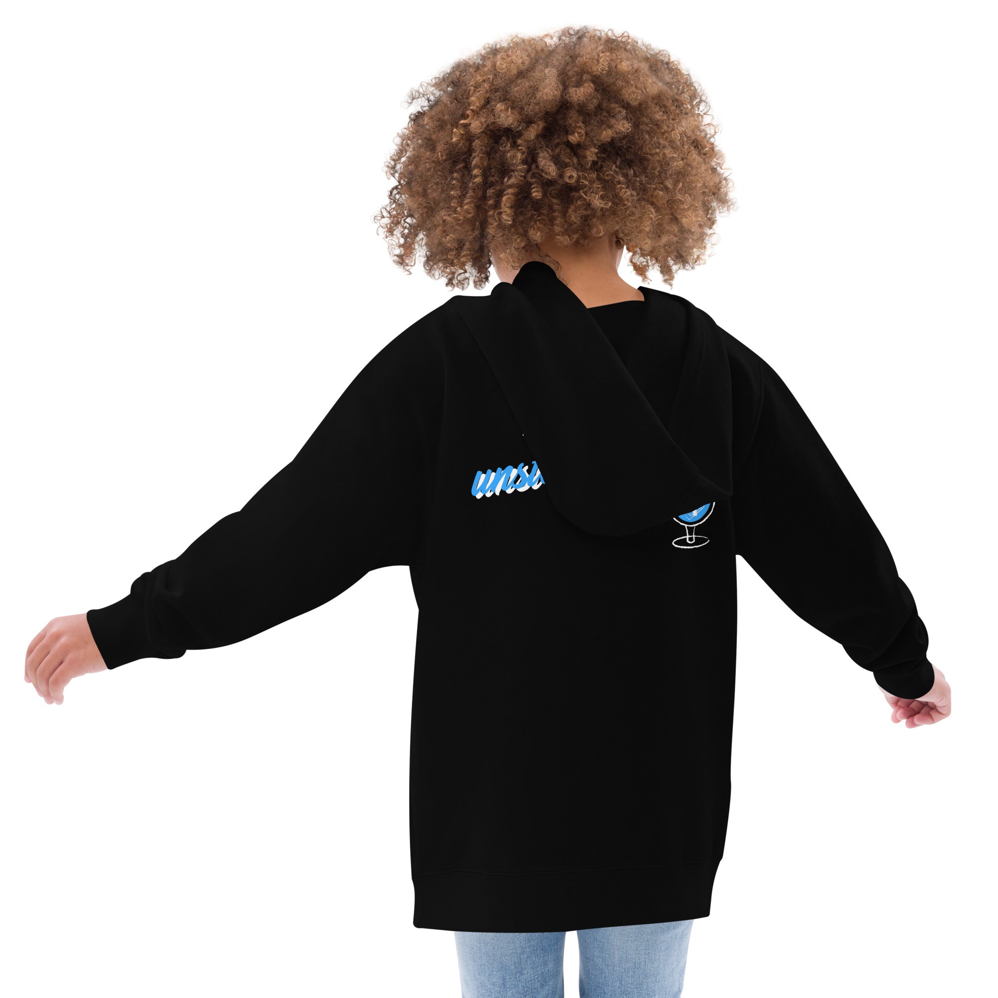 Unstoppable V - Kids fleece hoodie (back print)