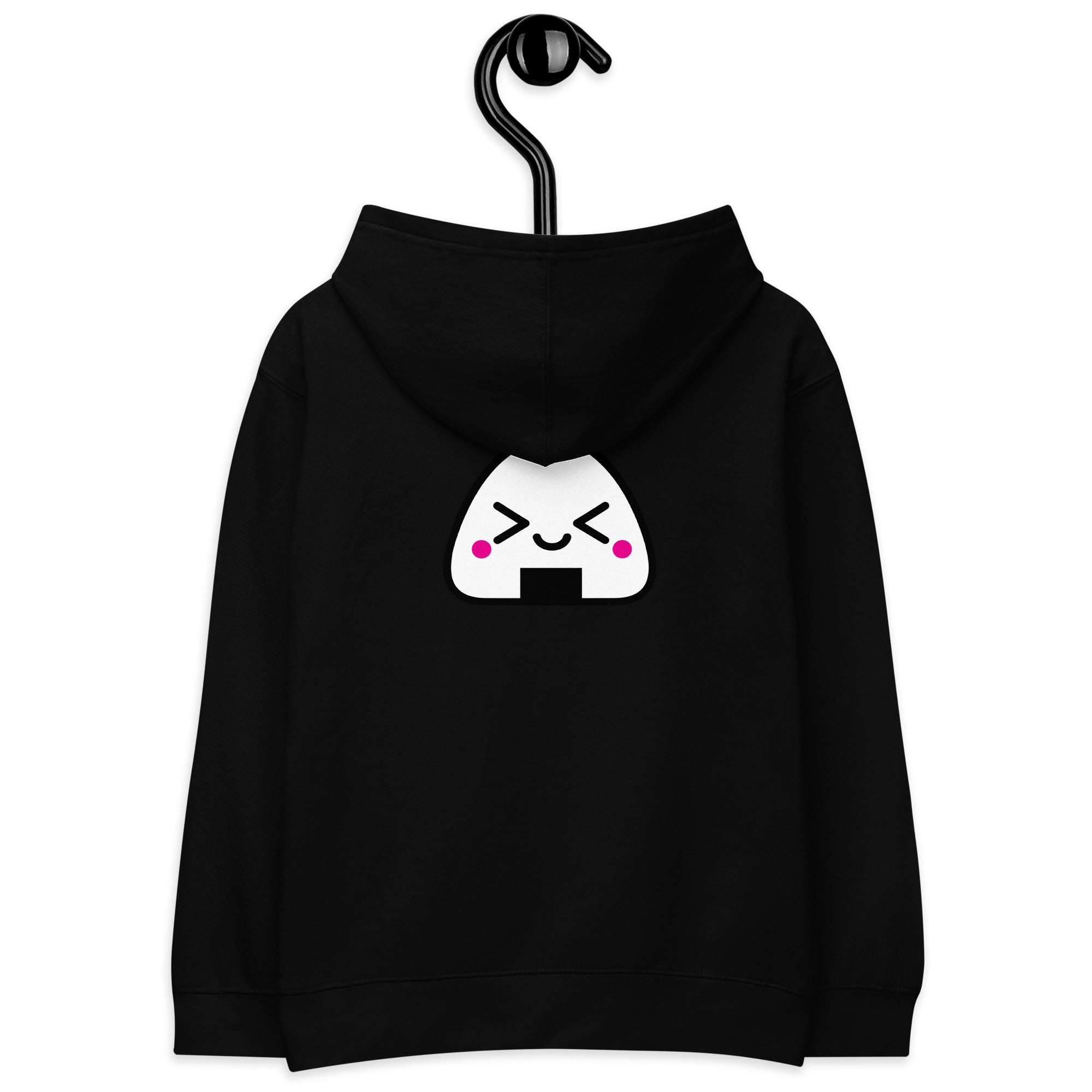 Kawaii Onigiri - Kids fleece hoodie (back print)