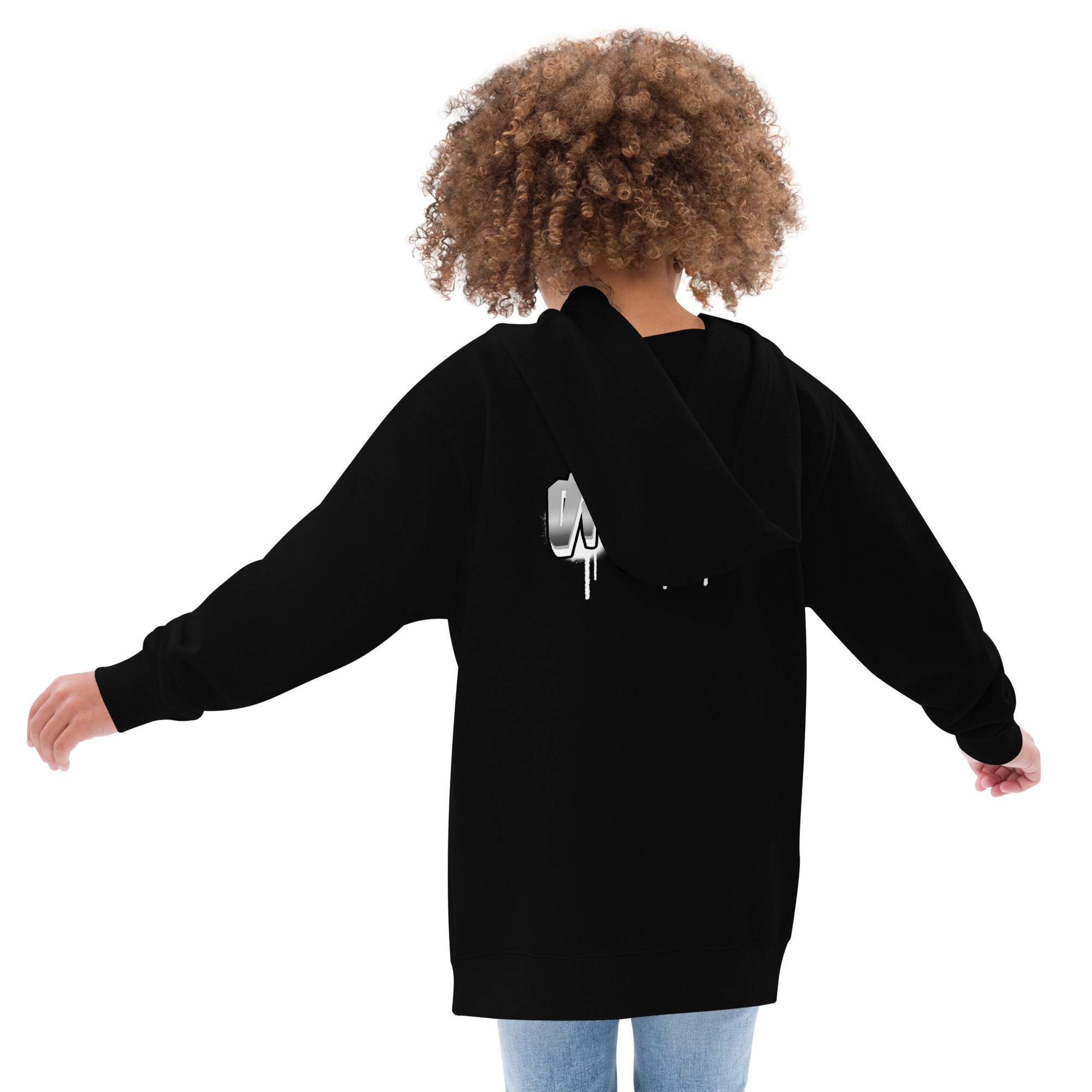 Original made with love - Kids fleece hoodie (back print)