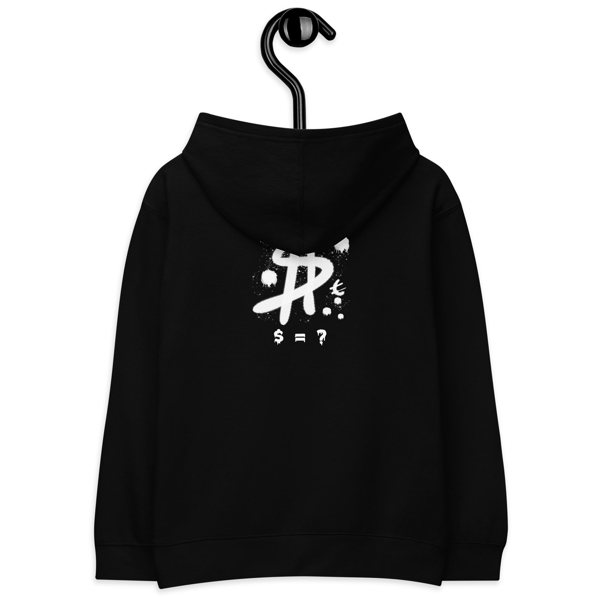 $ = ? - Kids fleece hoodie (back print)