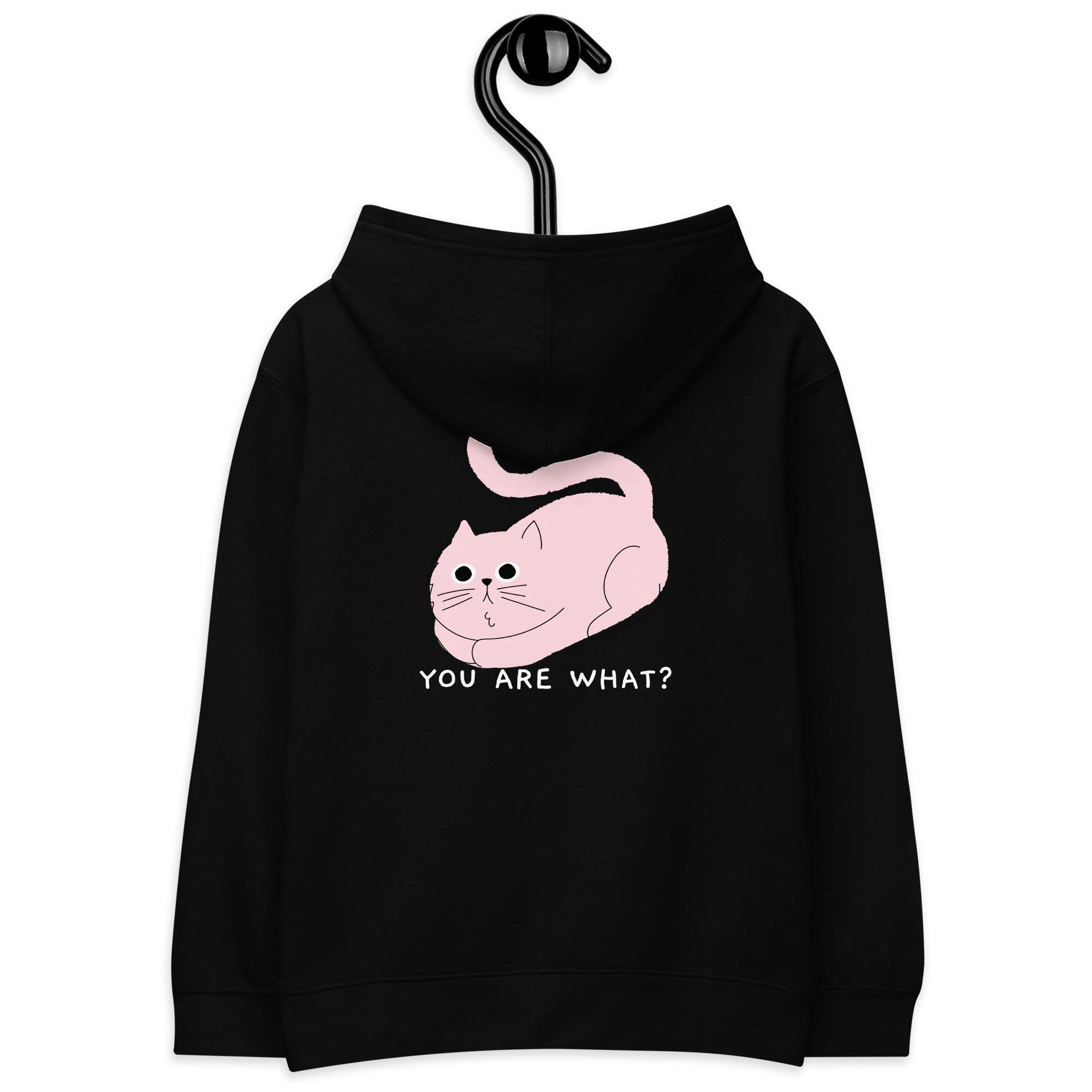 You are what? - Kids fleece hoodie (back print)