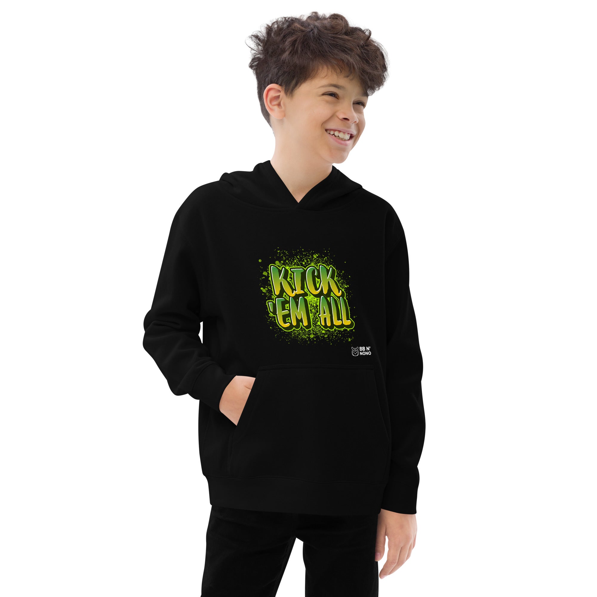 Kick'em all - Kids fleece hoodie