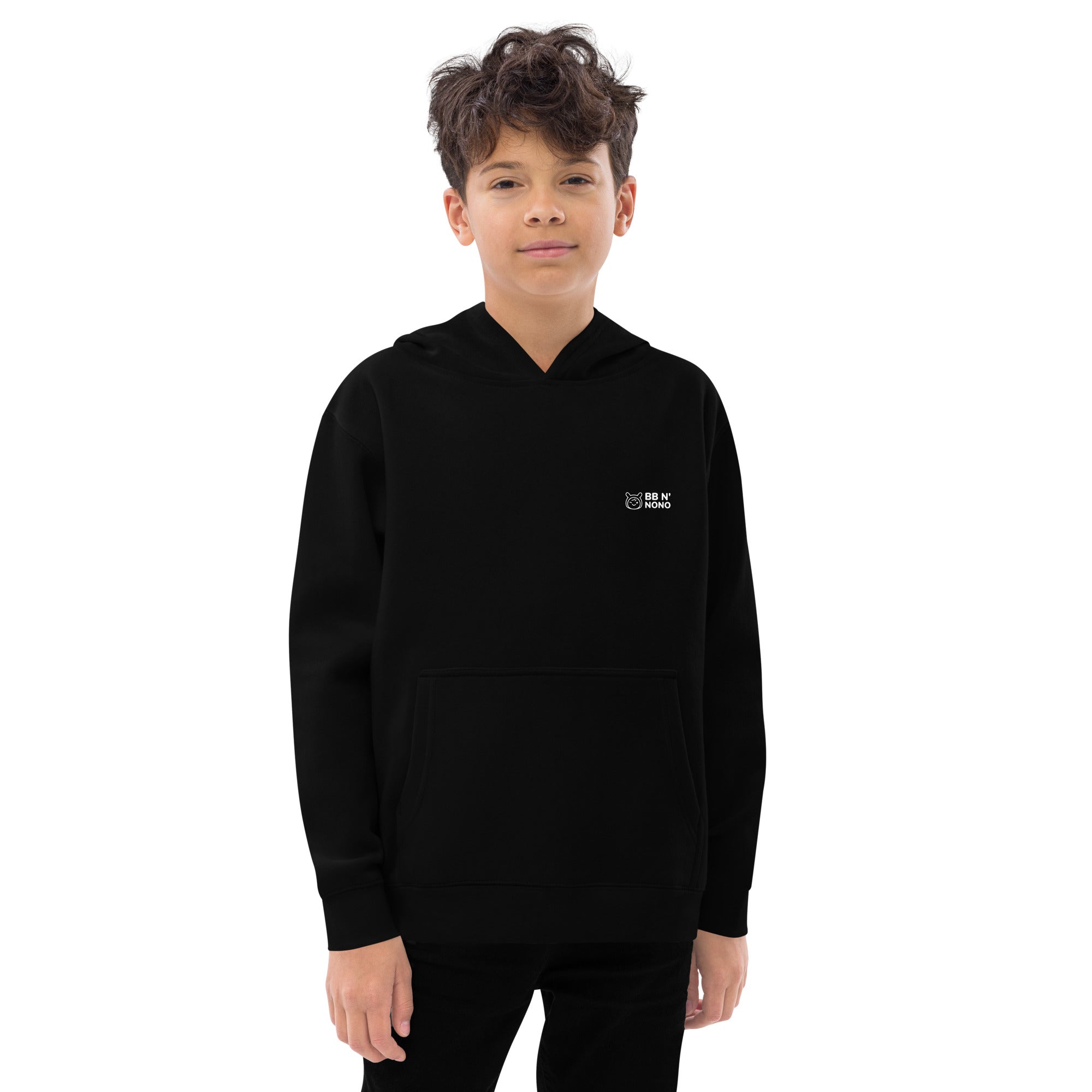 Sumi-e style - Kids fleece hoodie (back print)