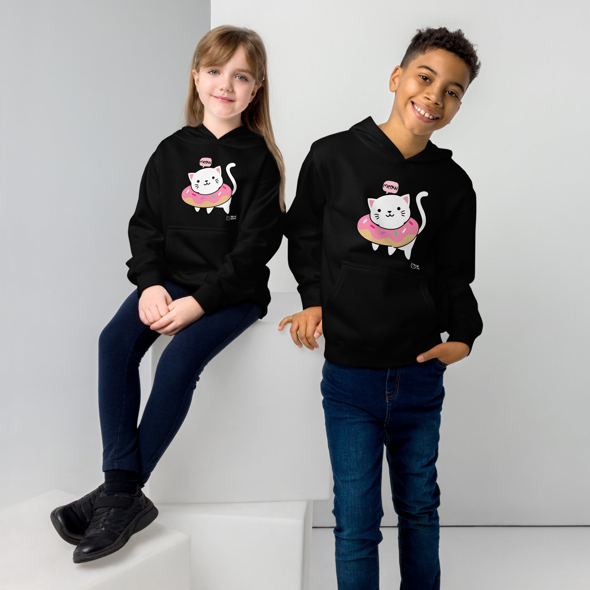 Meow V2 - Kids fleece hoodie