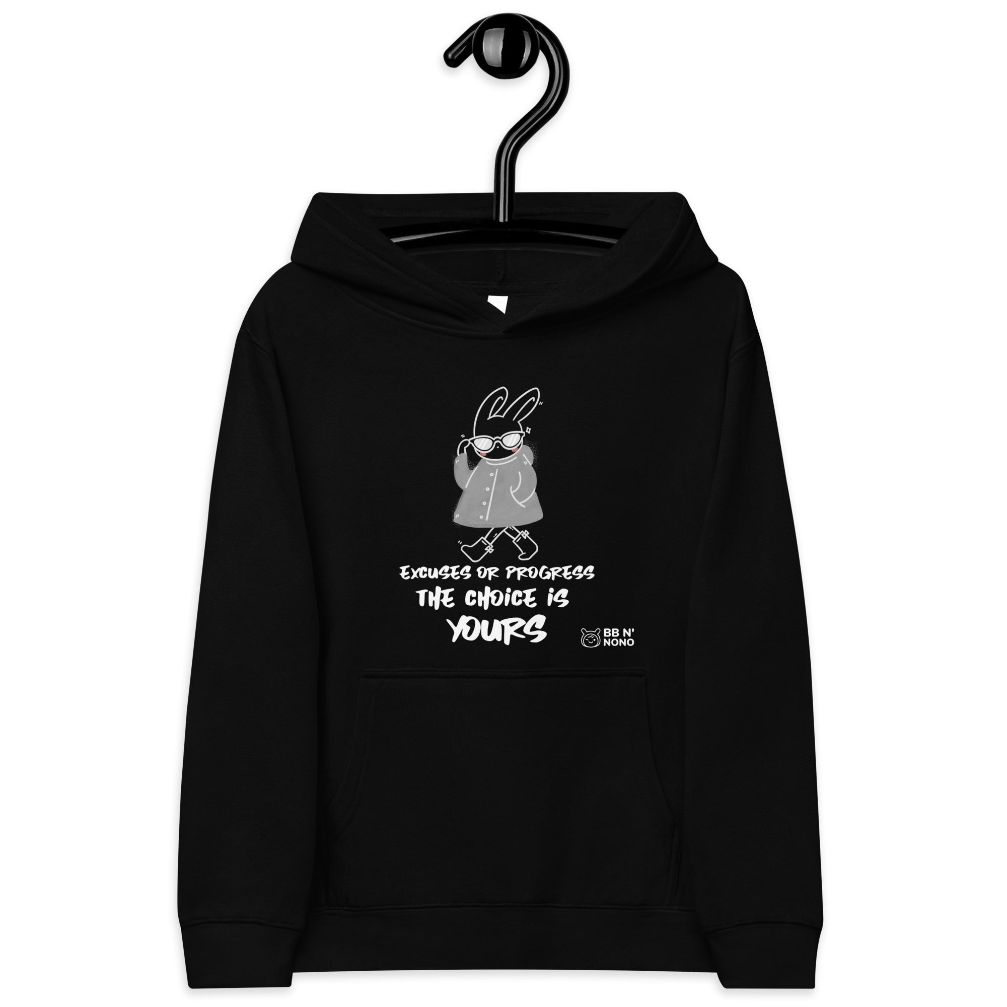 Excuses or Progress, the choice is yours - Kids fleece hoodie