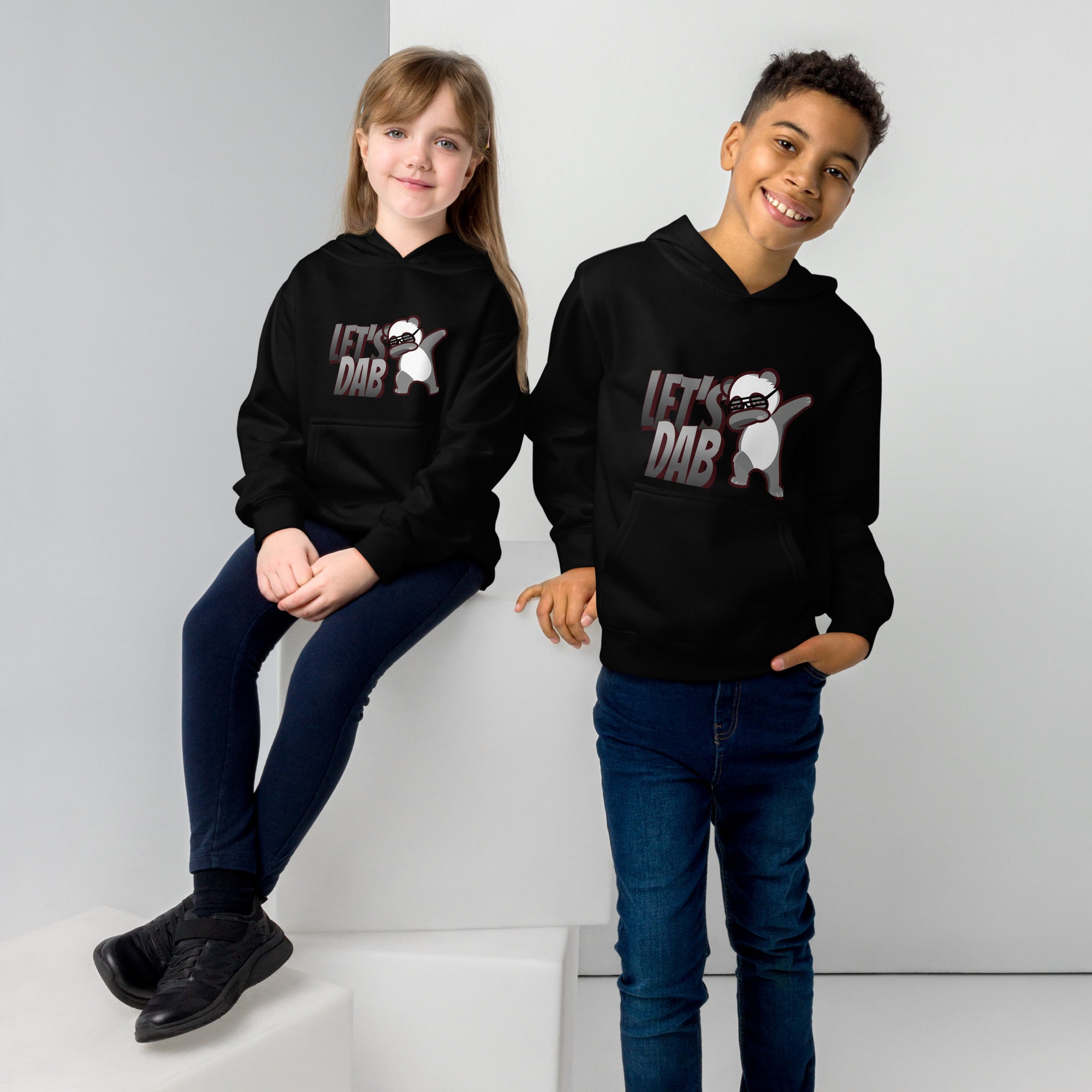 Let's dab - Kids fleece hoodie