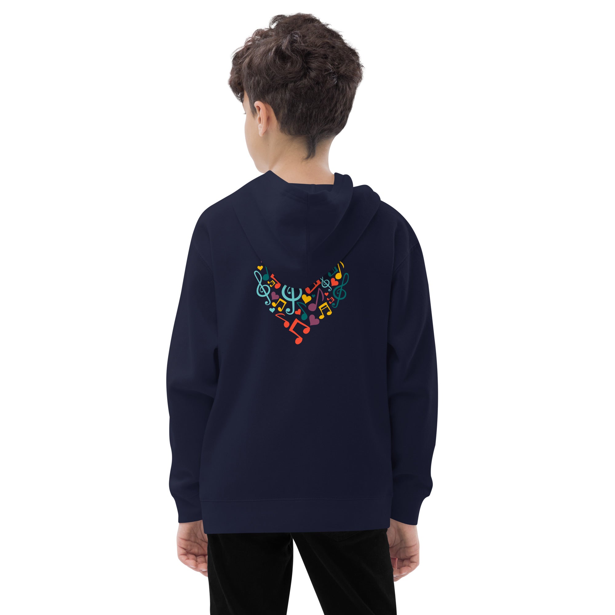 Symphonic Love Notes - Kids fleece hoodie (back print)