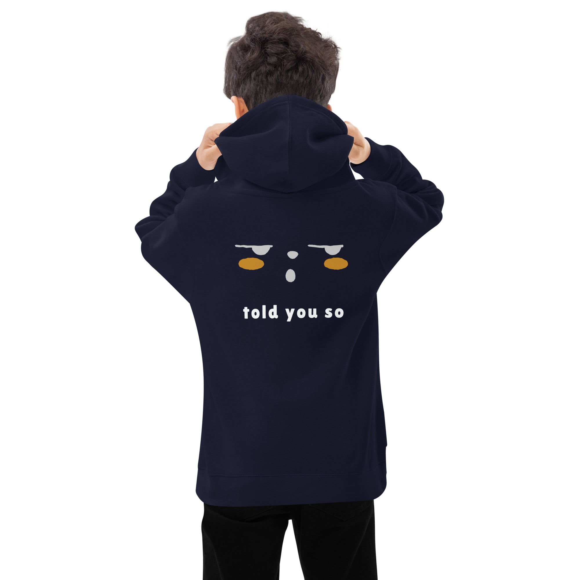 Told you so - Kids fleece hoodie (back print)