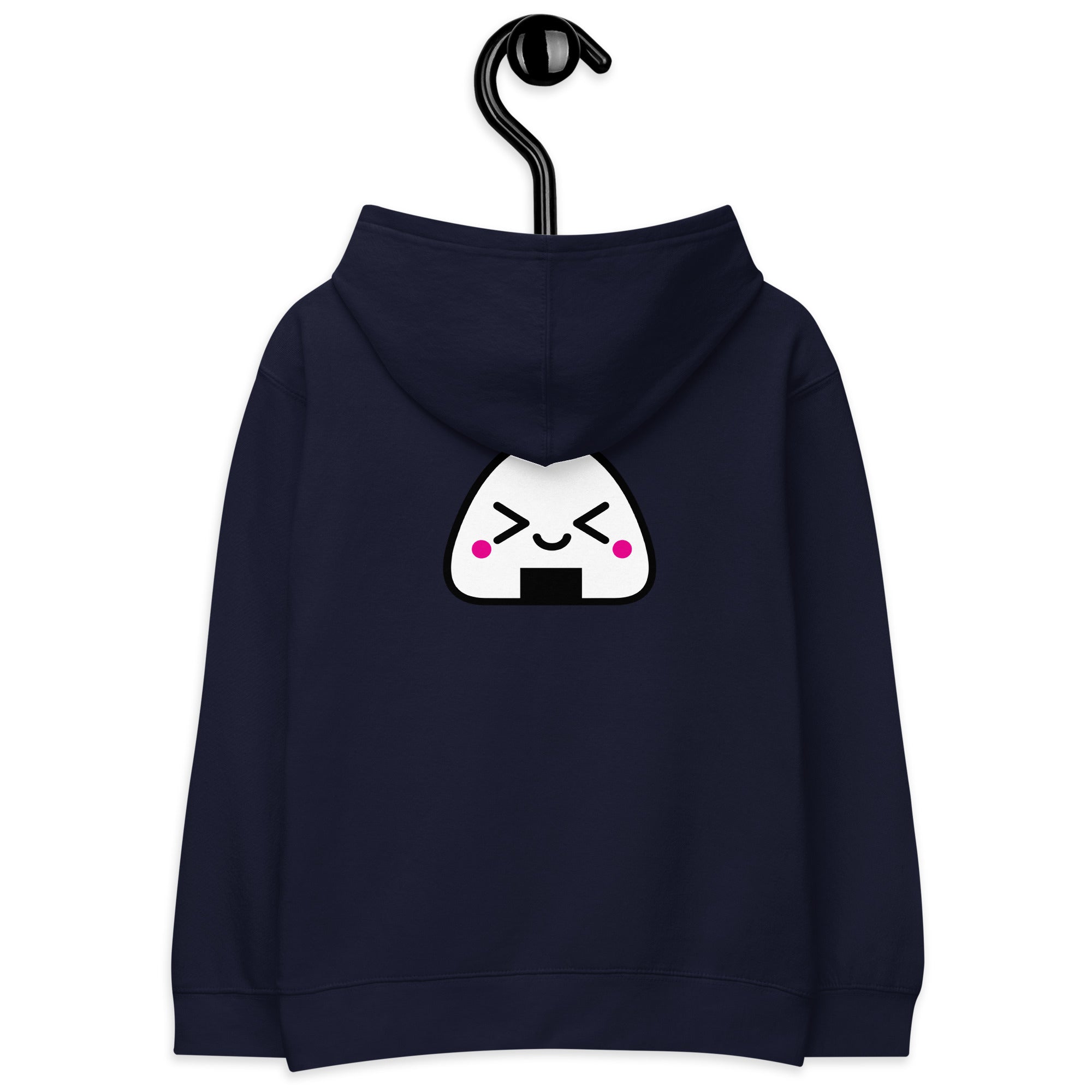 Kawaii Onigiri - Kids fleece hoodie (back print)