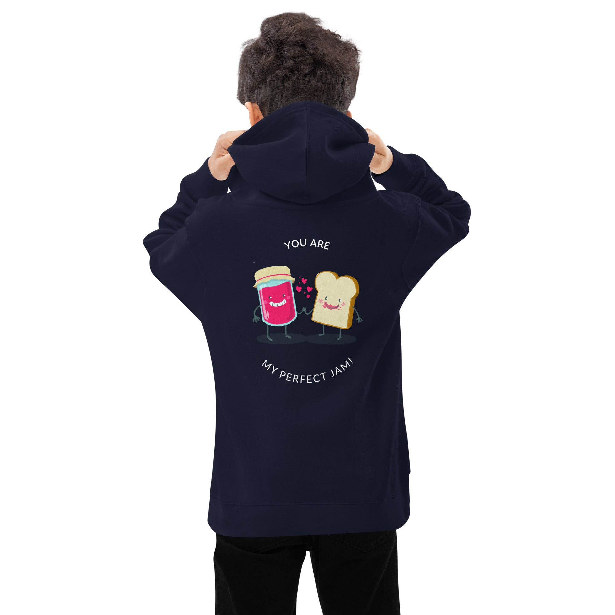 You are my perfect jam - Kids fleece hoodie (back print)