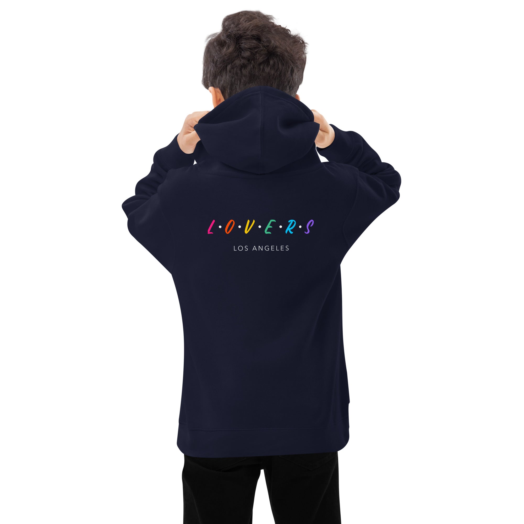 Lovers - Los Angeles - Kids fleece hoodie (back print)